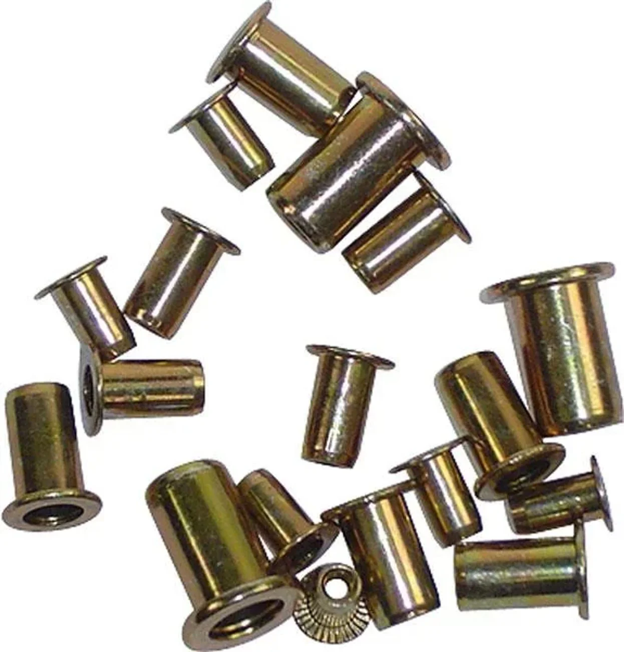 Blindnietmuttern Set 100-teilig - M3, M4, M5, M6 Stahl