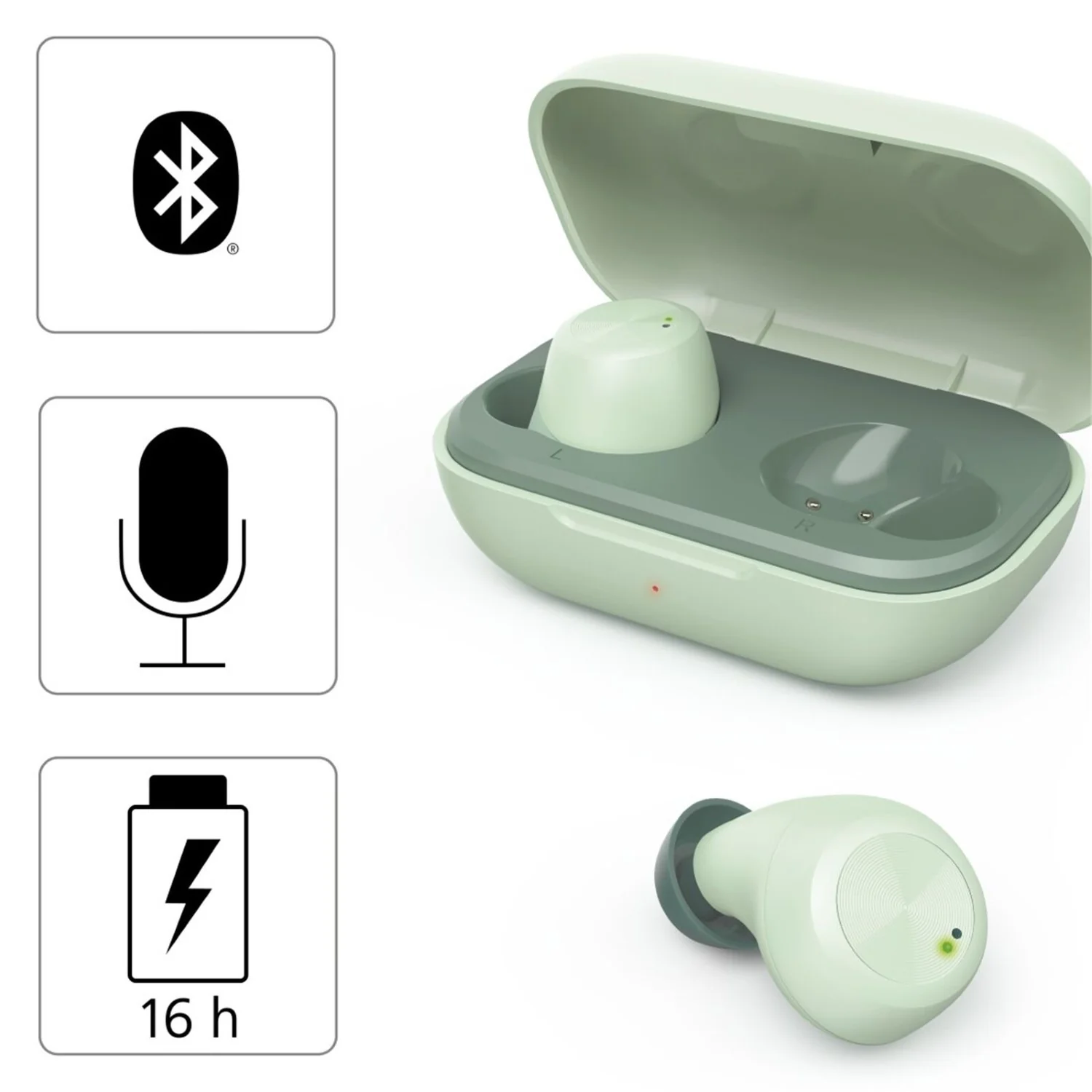 Bluetooth Kopfhörer Spirit Chop True Wireless In-Ear Mint - Image 5