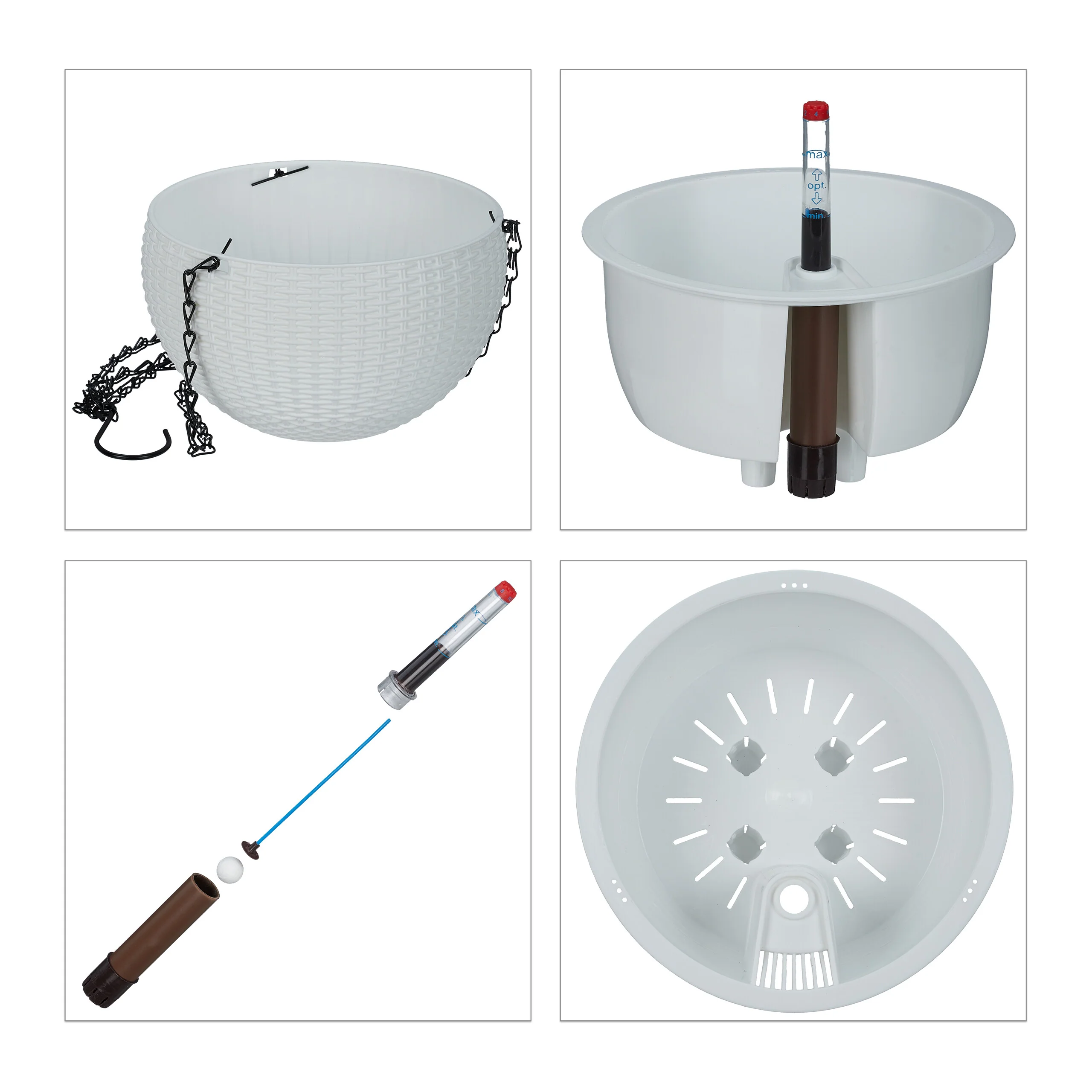 Blumenampel mit Wasserspeicher 2er Set - Image 6