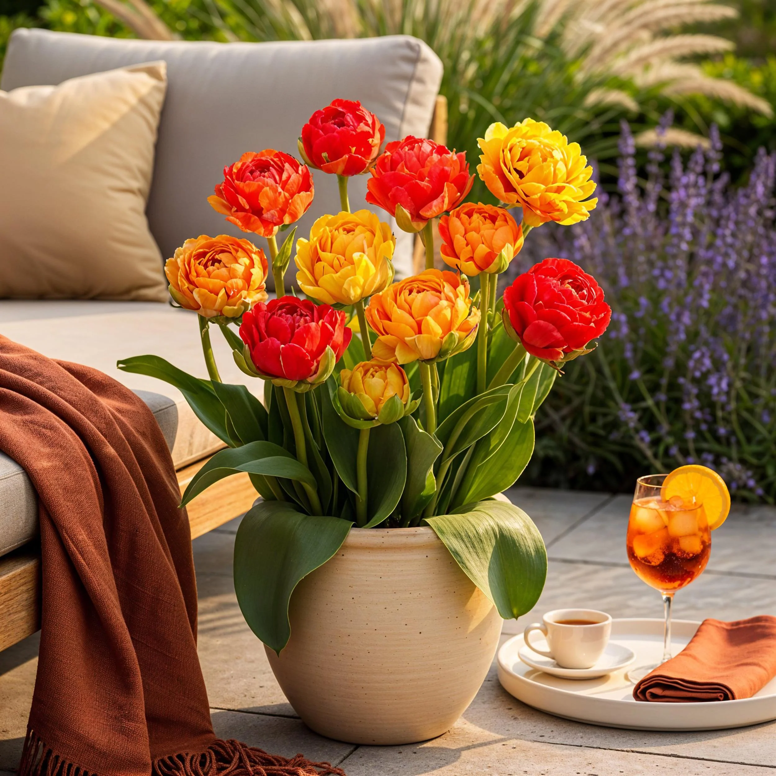 Blumenzwiebeln Tulpen Tulipa Gudoshnik Double gefüllt blühend 12 Stück Durchmesser 11-12 cm - Image 3