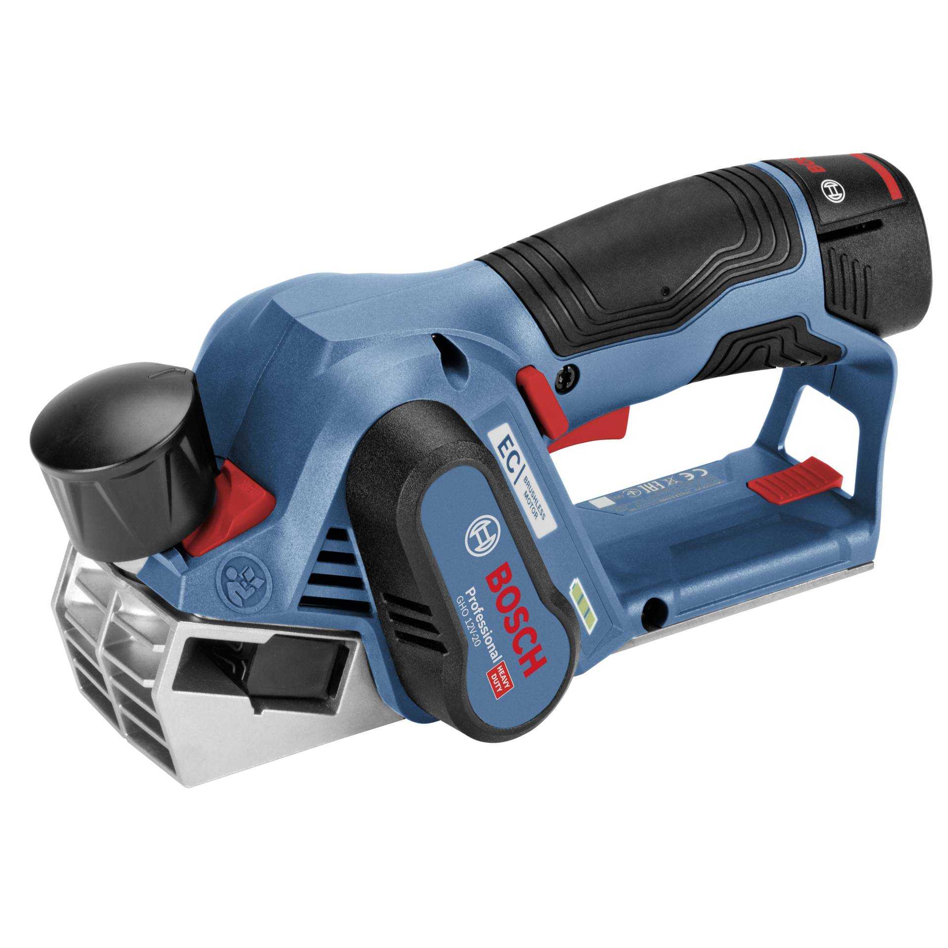 Bosch GHO 12V-20 Professional - Elektrohobel - schnurlos - 2 Akkus - 12 V - Image 2