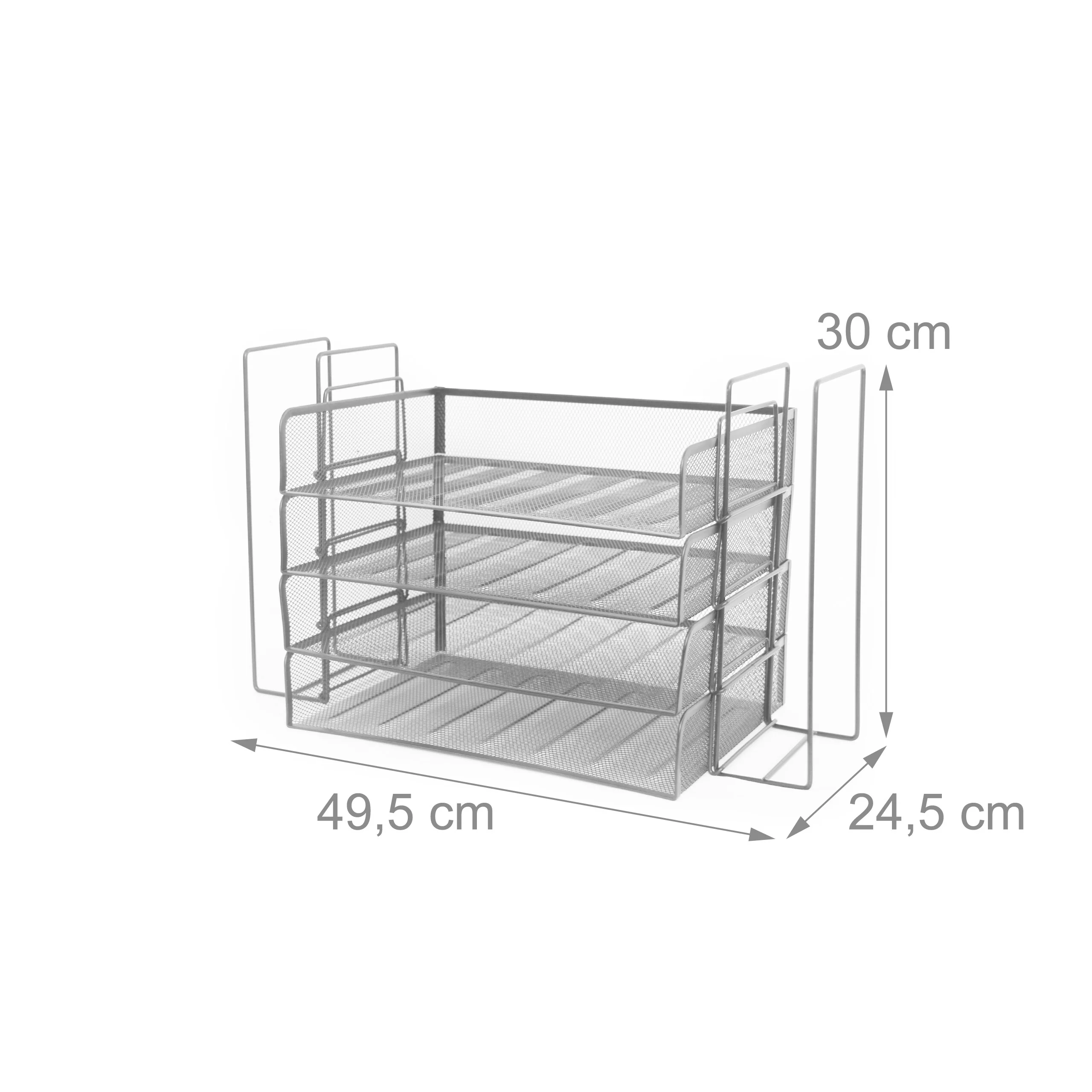 Briefablage Metall 4 Fächer - Image 10
