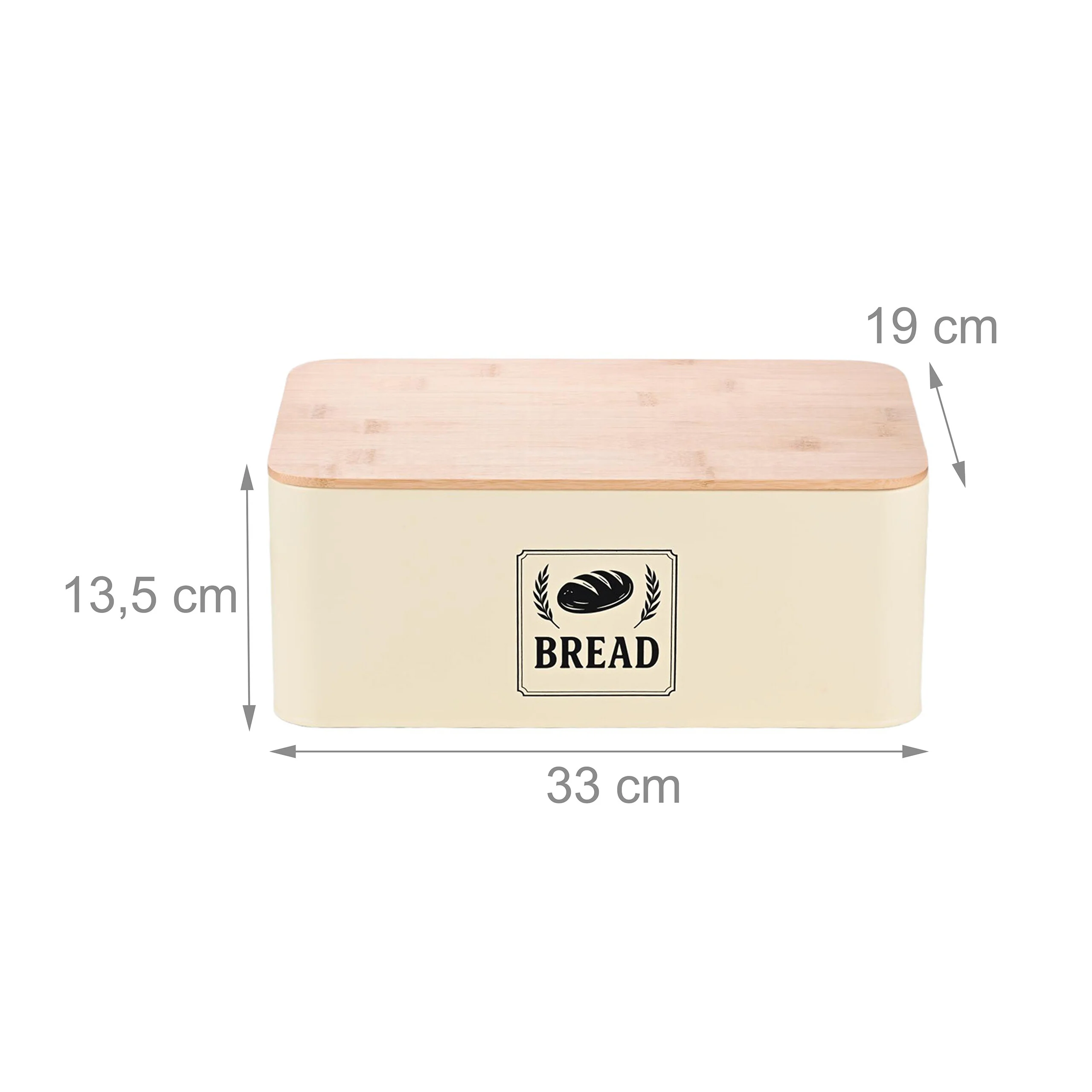 Brotkasten mit Bambusdeckel Retro-Design - Image 13