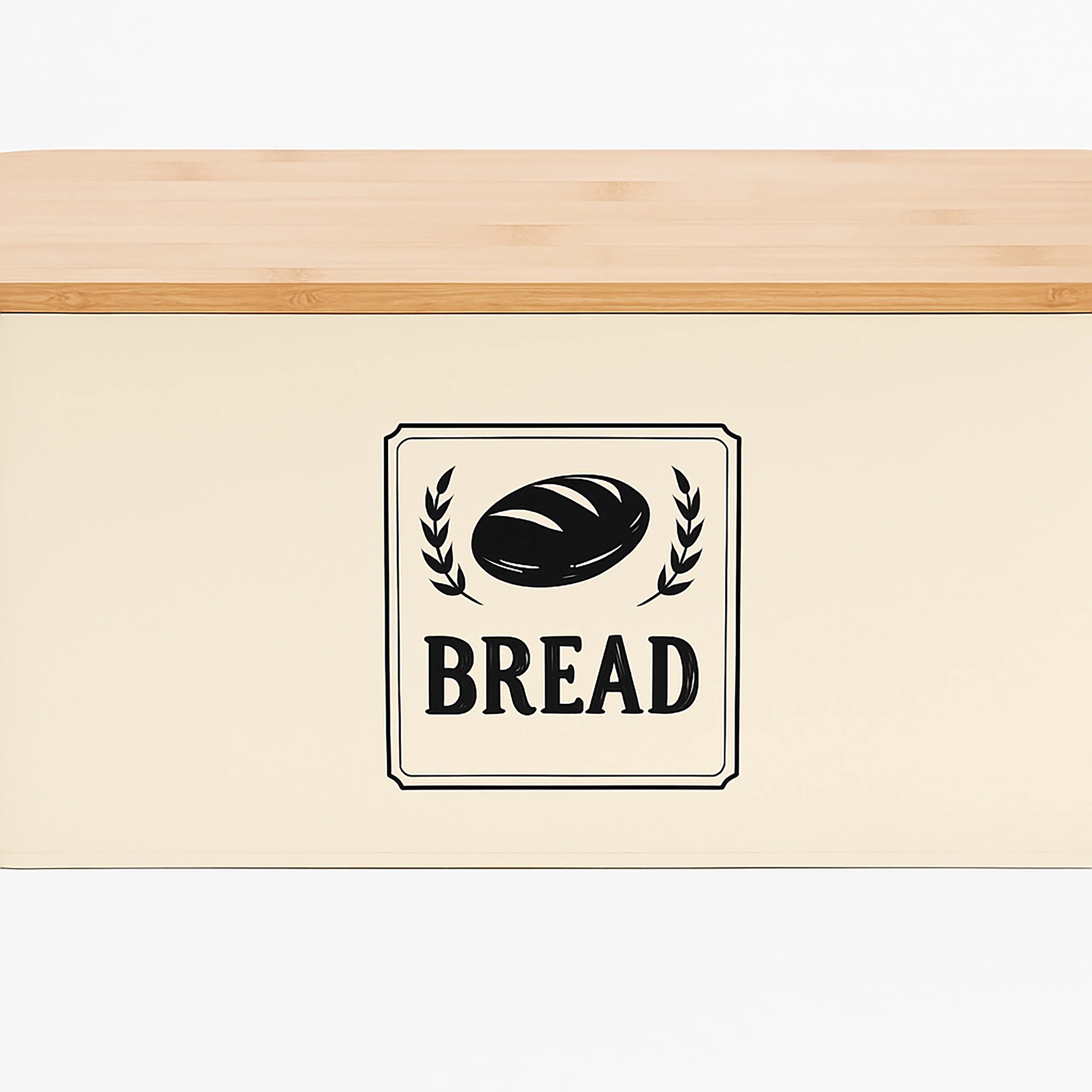 Brotkasten mit Bambusdeckel Retro-Design - Image 14