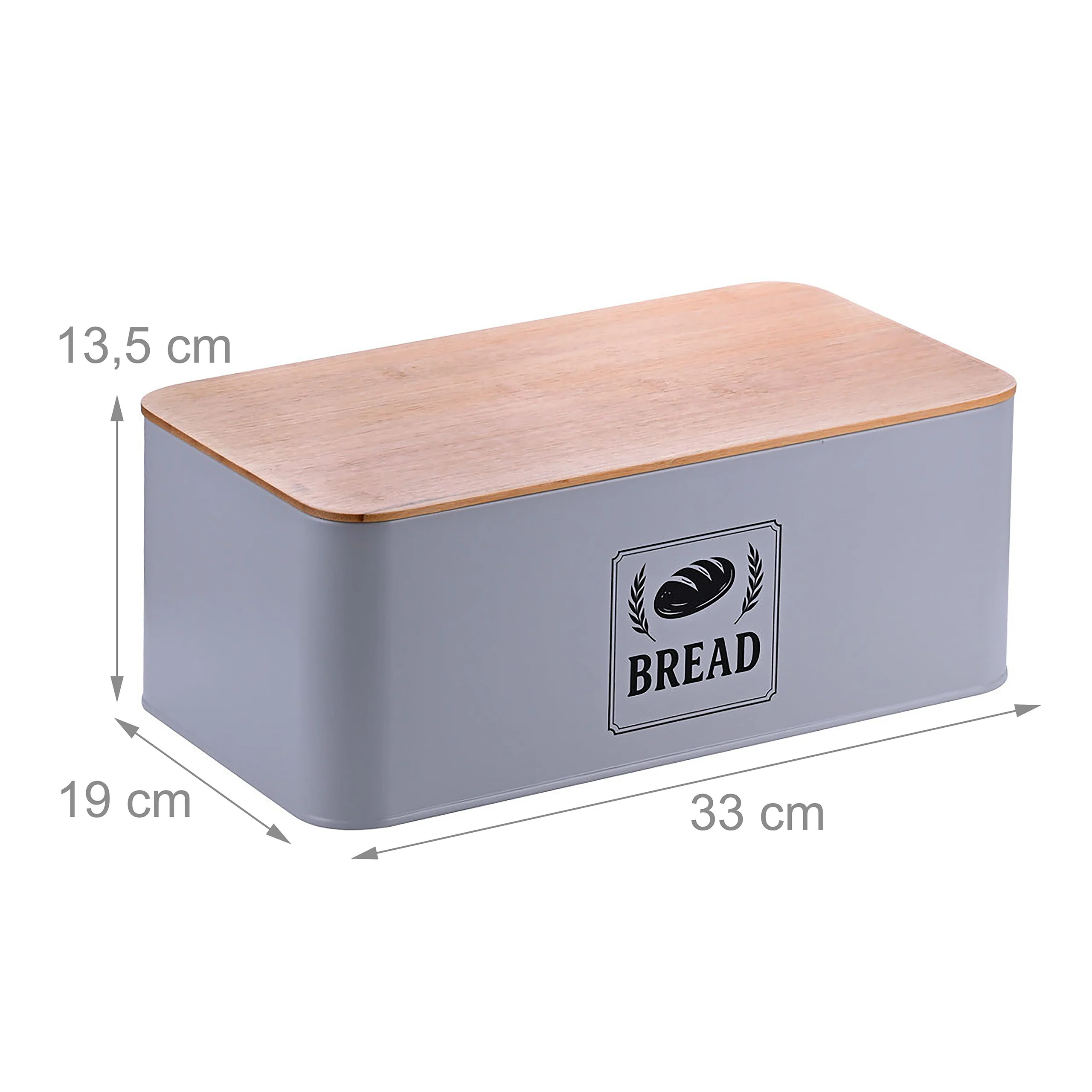Brotkasten mit Bambusdeckel Retro-Design - Image 18