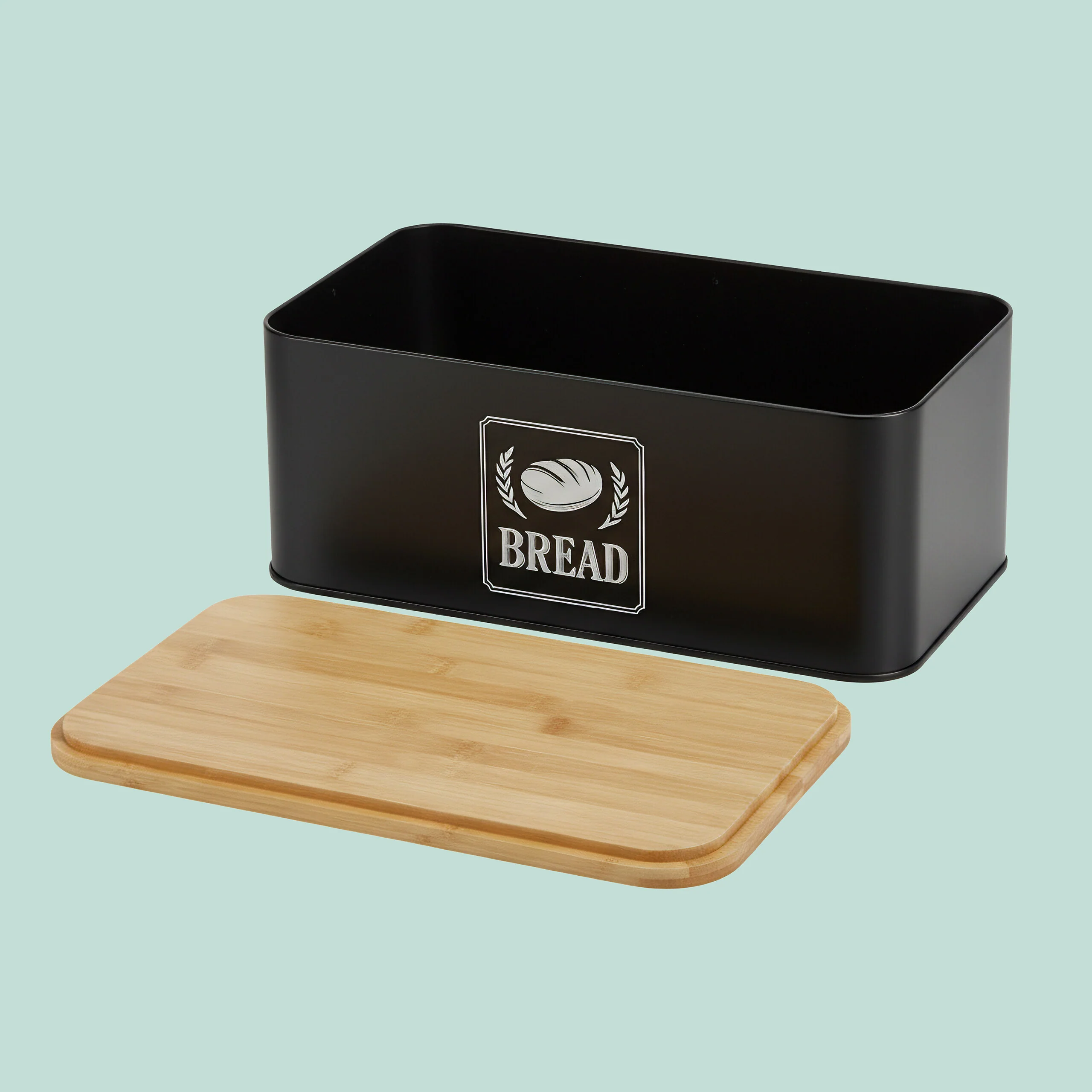 Brotkasten mit Bambusdeckel Retro-Design - Image 25