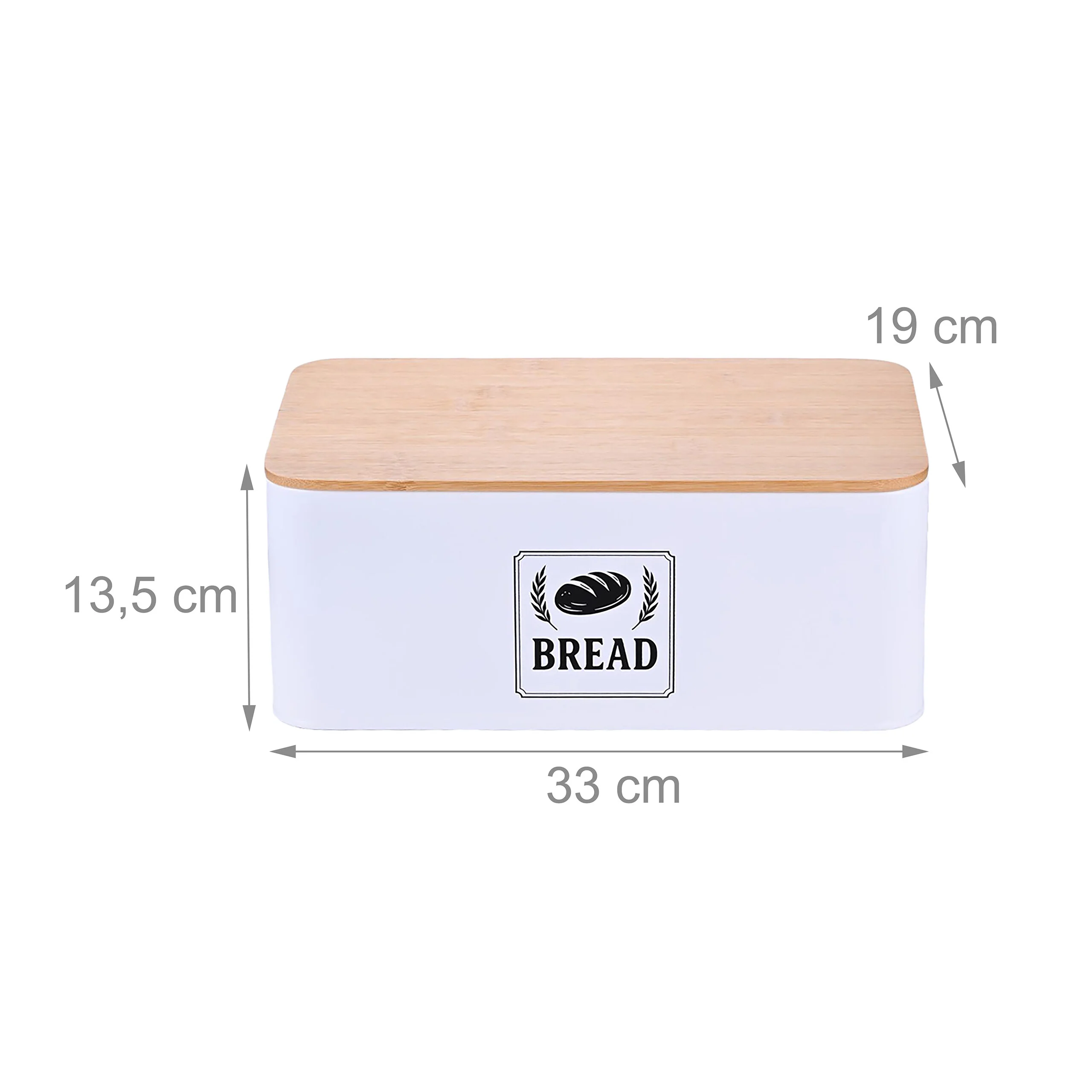 Brotkasten mit Bambusdeckel Retro-Design - Image 28