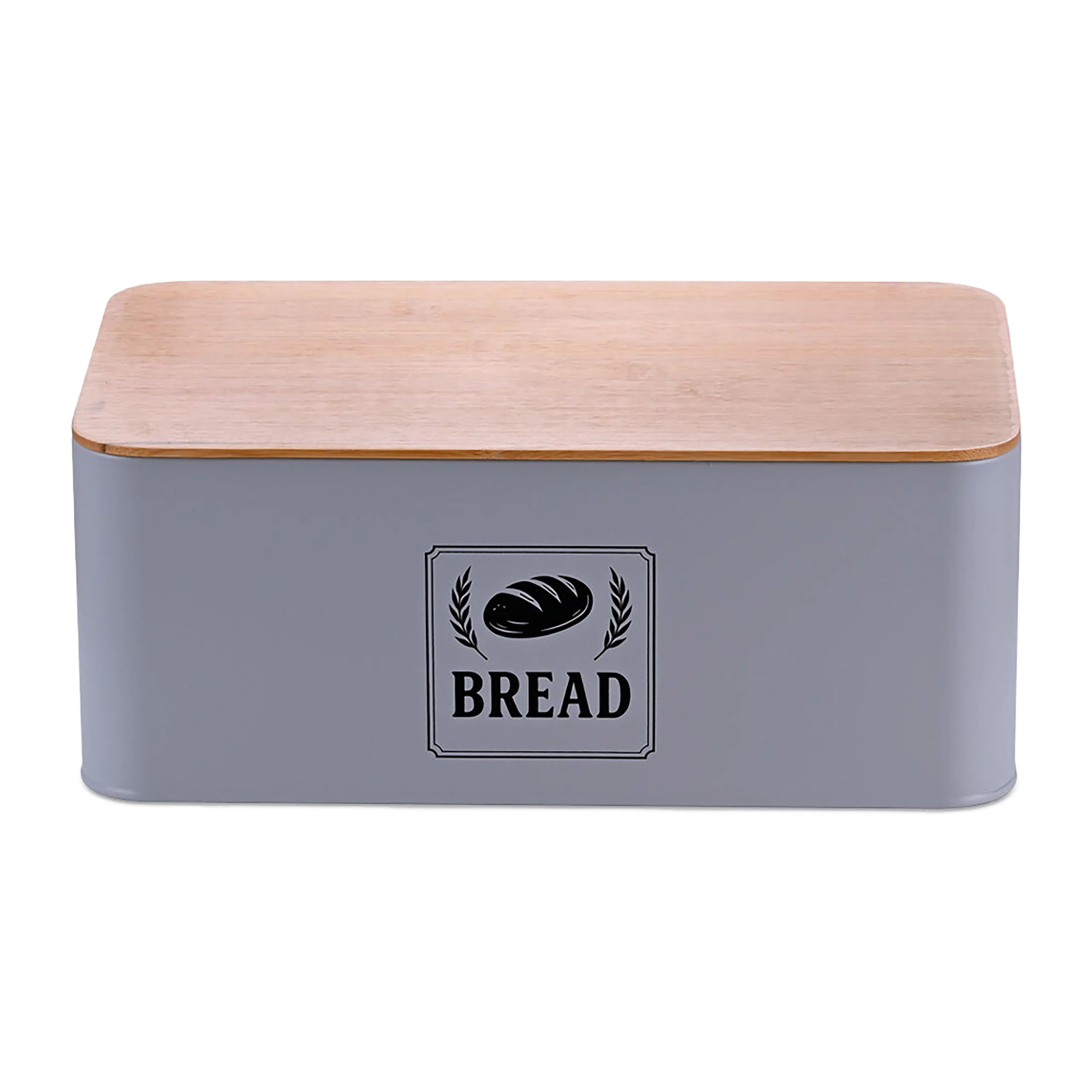 Brotkasten mit Bambusdeckel Retro-Design - Image 3