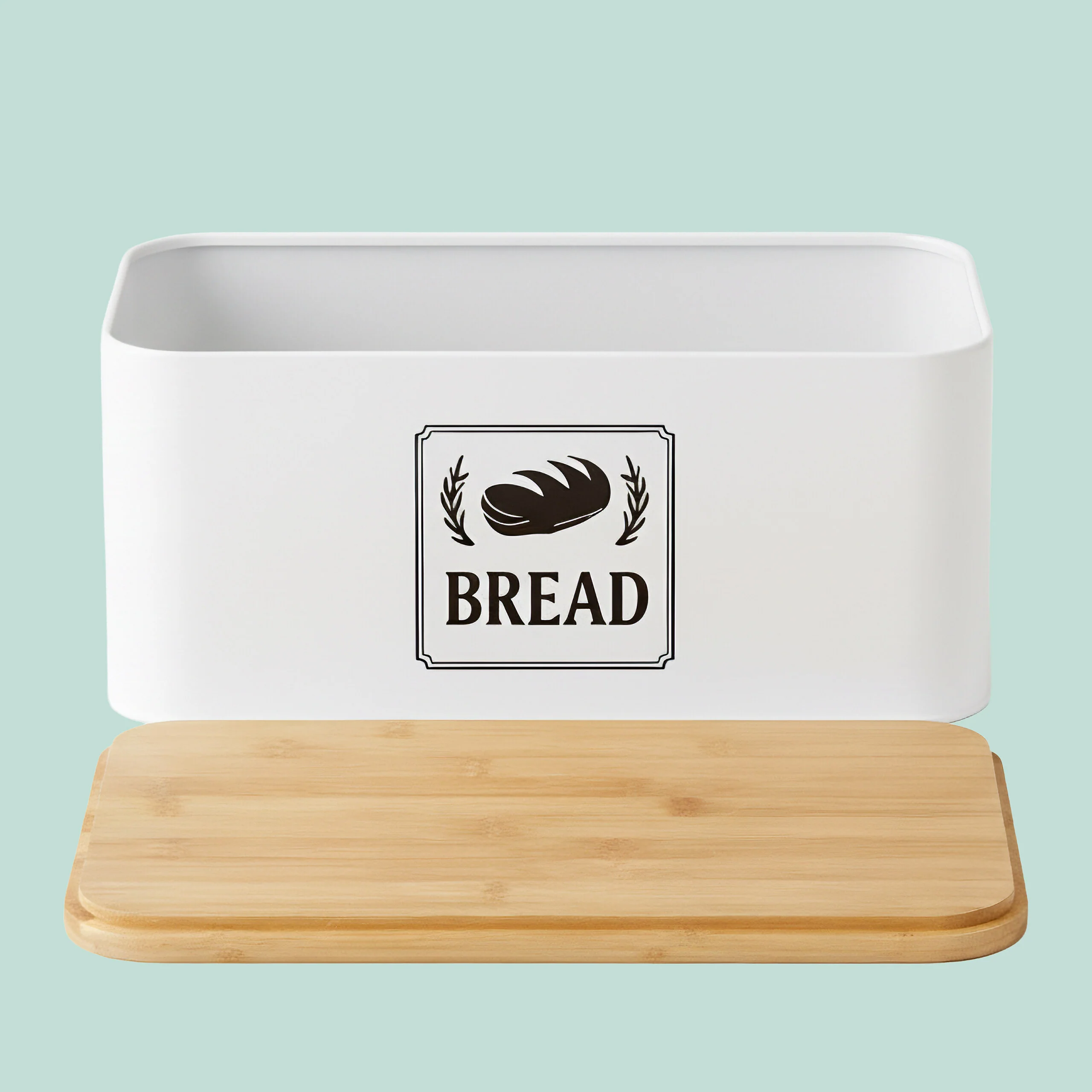 Brotkasten mit Bambusdeckel Retro-Design - Image 30