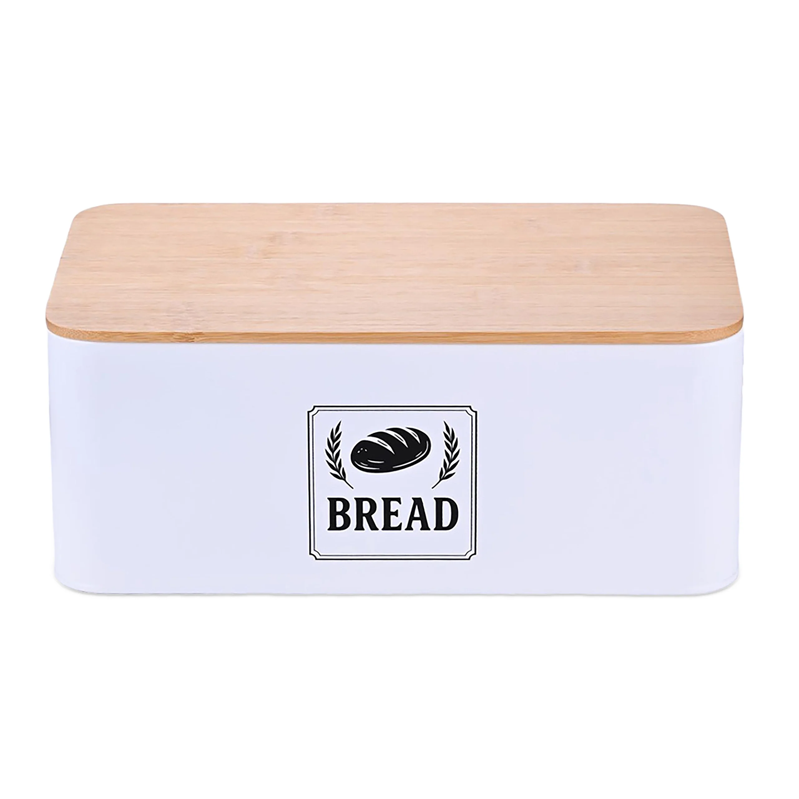 Brotkasten mit Bambusdeckel Retro-Design - Image 5