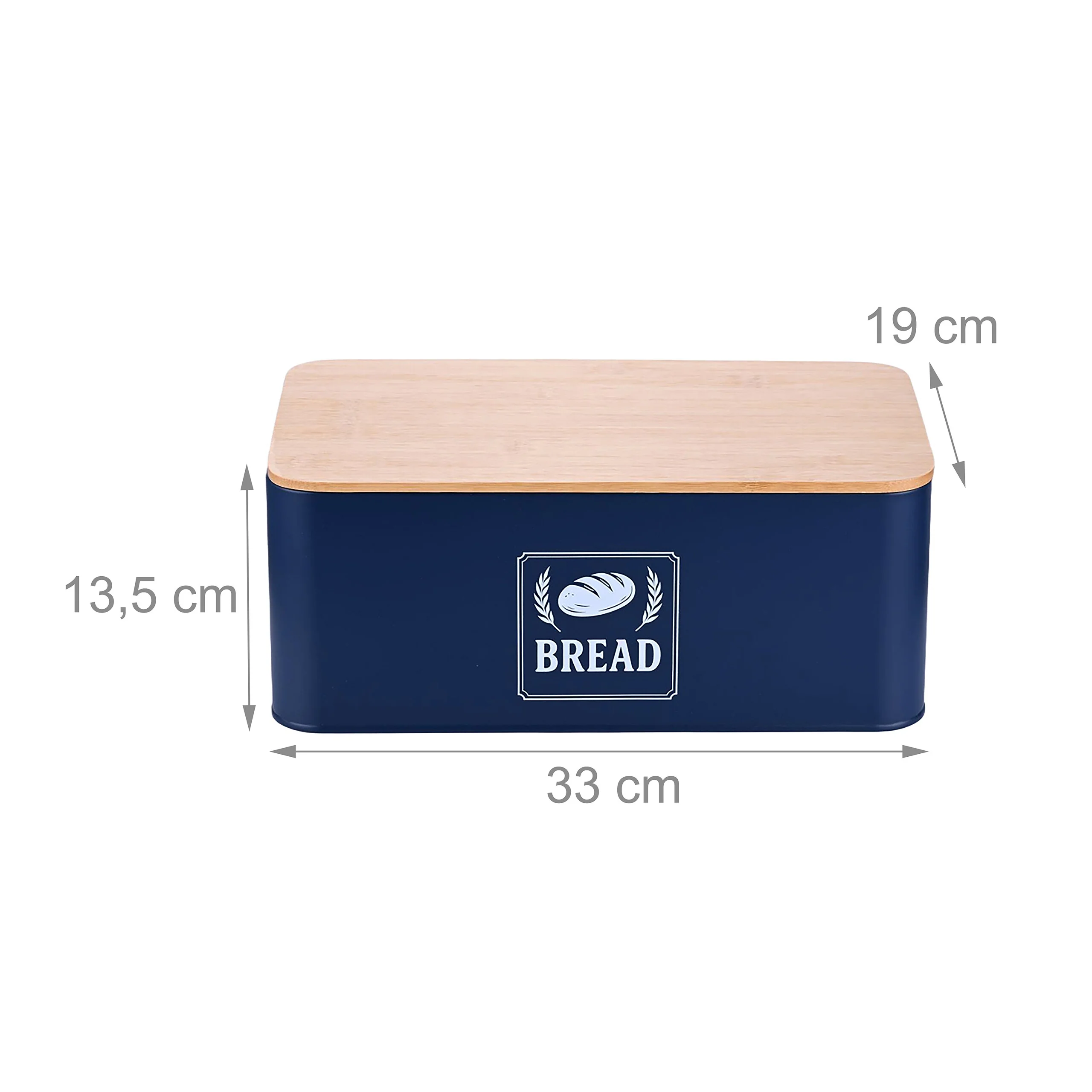 Brotkasten mit Bambusdeckel Retro-Design - Image 8