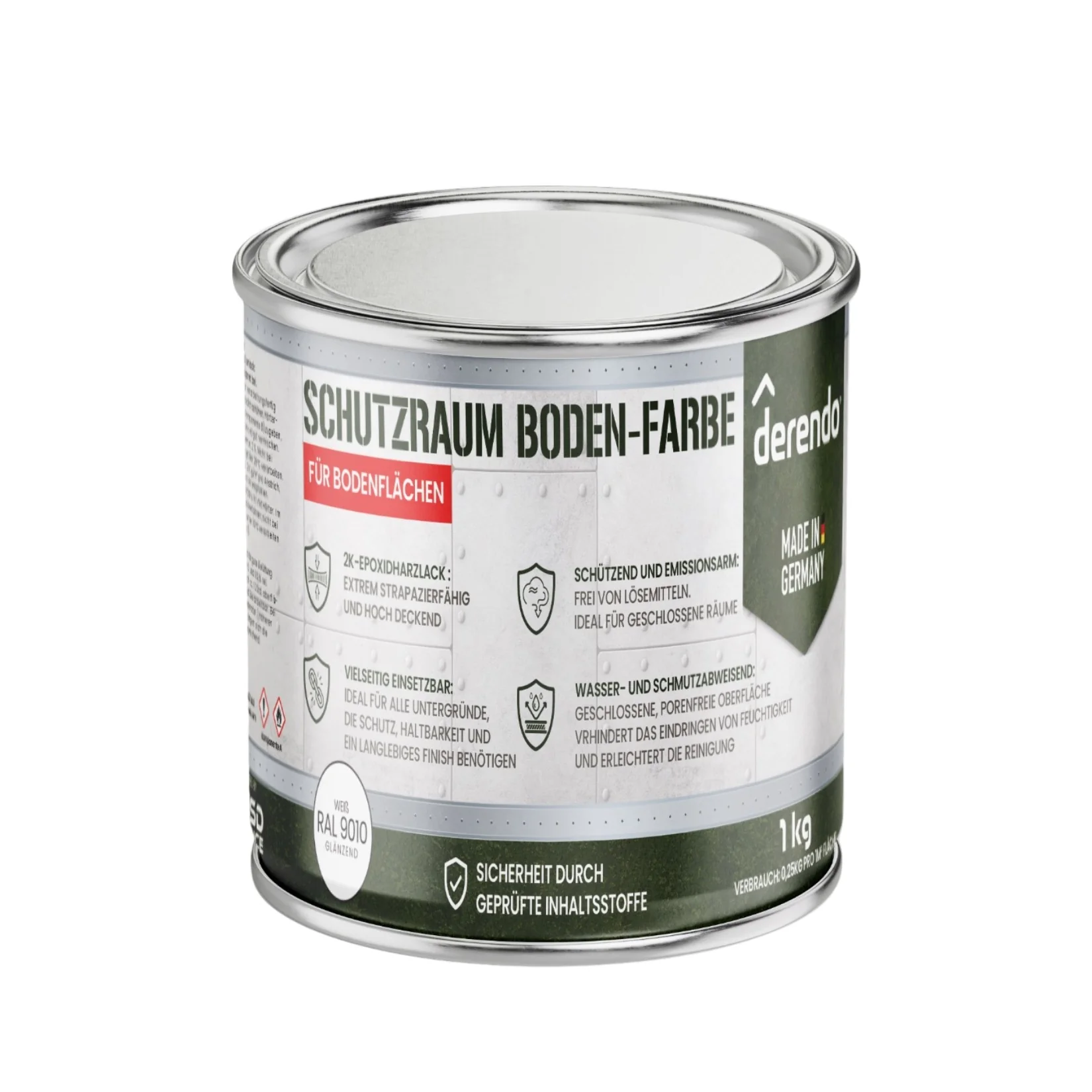 BSSD Defence Schutzraum Bodenfarbe weiß 2,5 Kg - Image 2