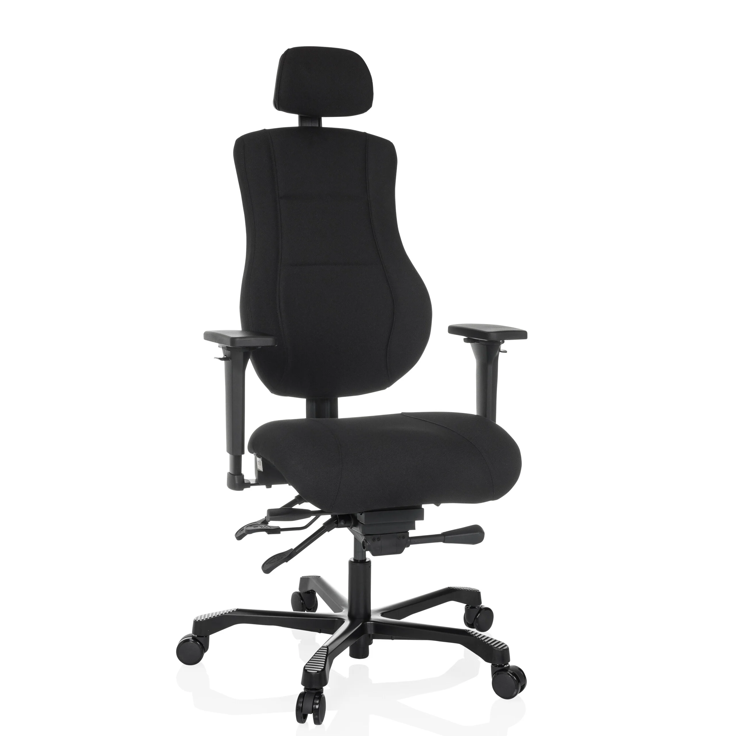 Bürostuhl / Chefsessel 24 HOURS BASIC Stoff schwarz hjh OFFICE