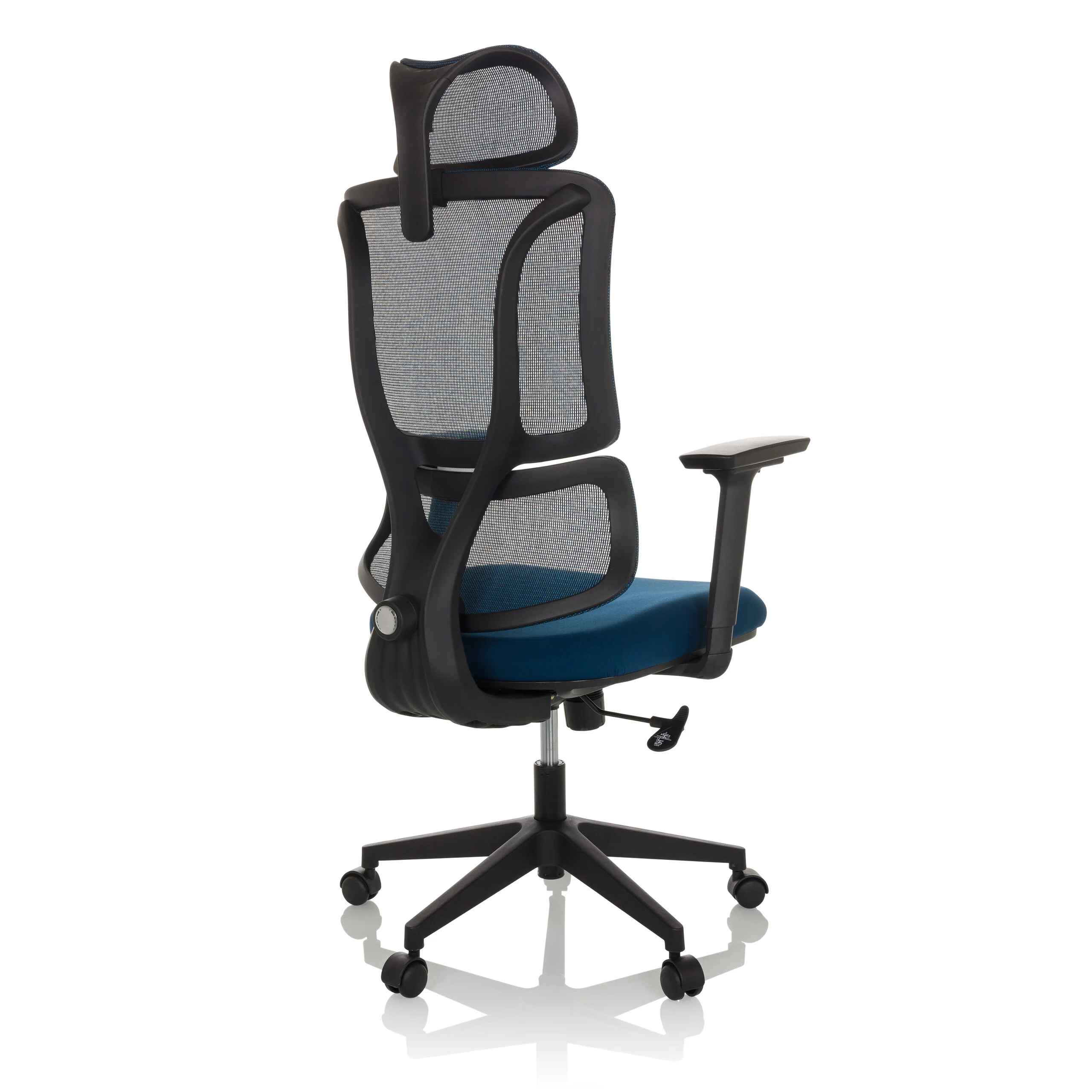 Bürostuhl / Drehstuhl ERGOMY Sitz Stoff / Rücken Netzstoff rot mybuero - Image 6