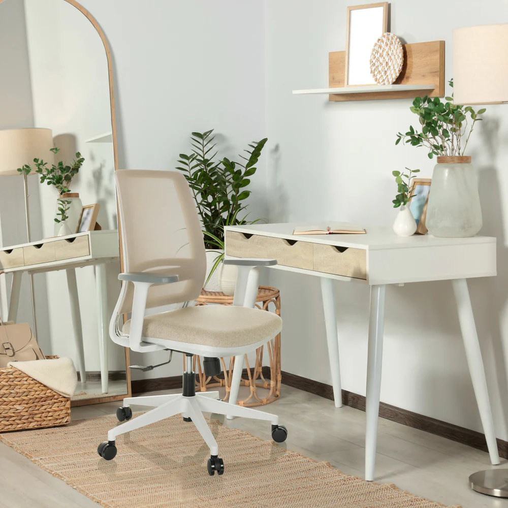 Bürostuhl / Drehstuhl PROFONDO ECO W Netzstoff / Stoff beige hjh OFFICE - Image 7
