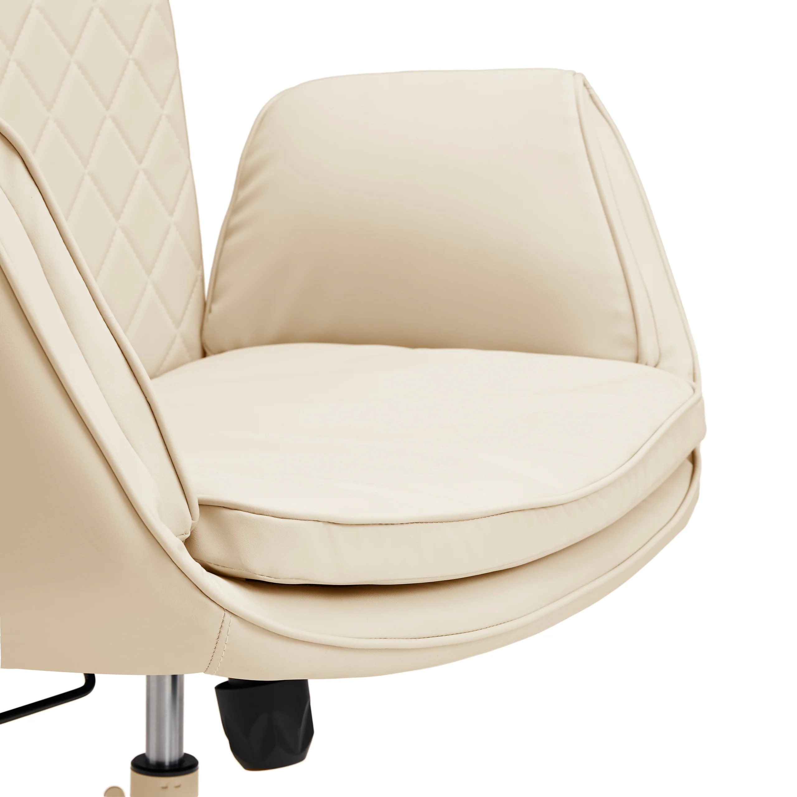 Bürostuhl Schneidersitz / Drehstuhl Criss Cross 10 PU beige hjh LIVING - Image 13