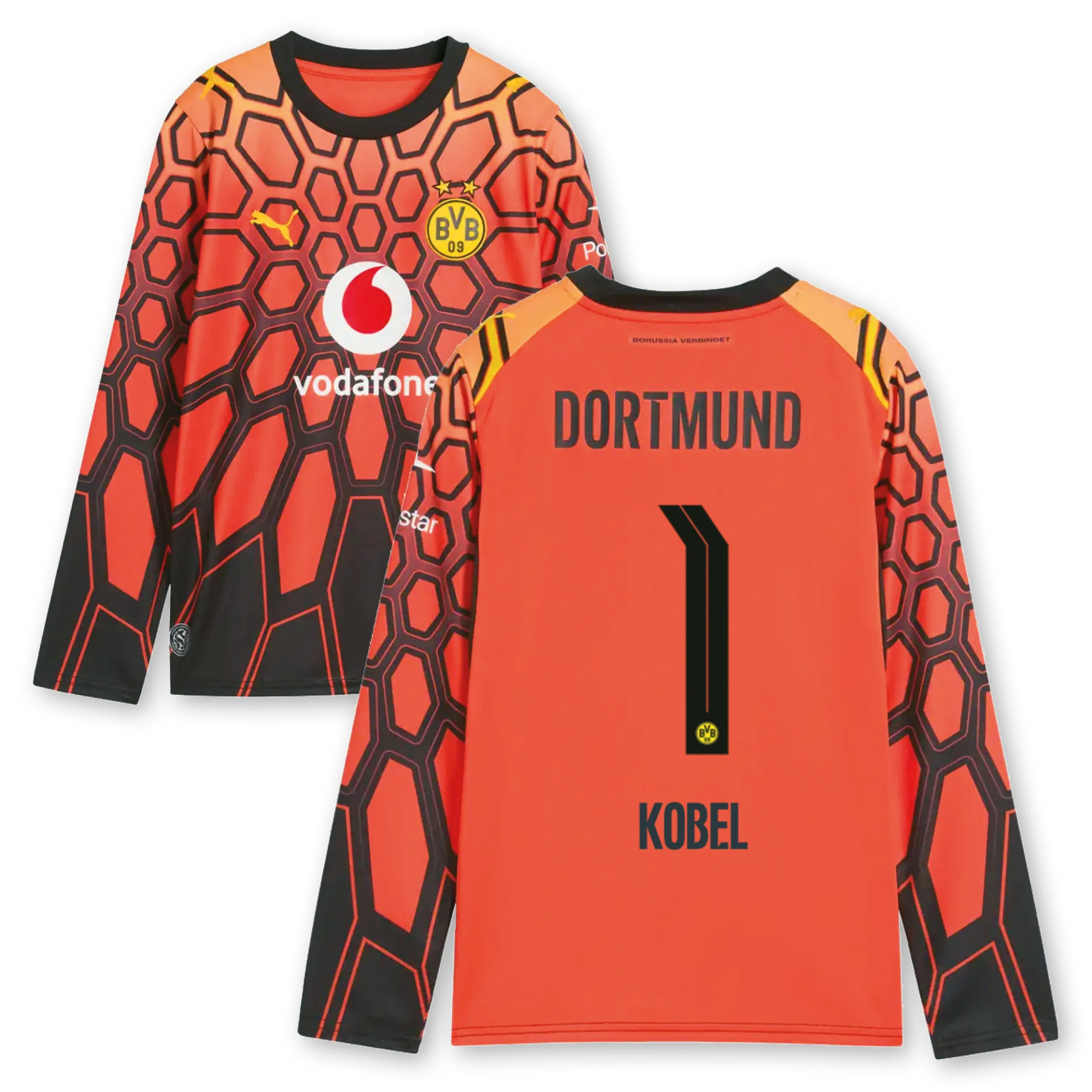 BVB Torwarttrikot Kinder orange Kobel Saison 2026/27 - Image 5