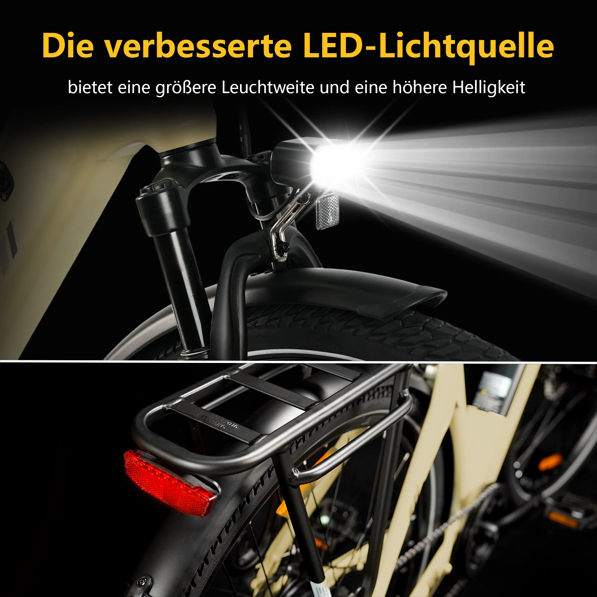 C3SE 28 Zoll 250W Motor 52Nm 120km Reichweite Elektrofahrrad 18Ah 80-120 km ebike - Image 10