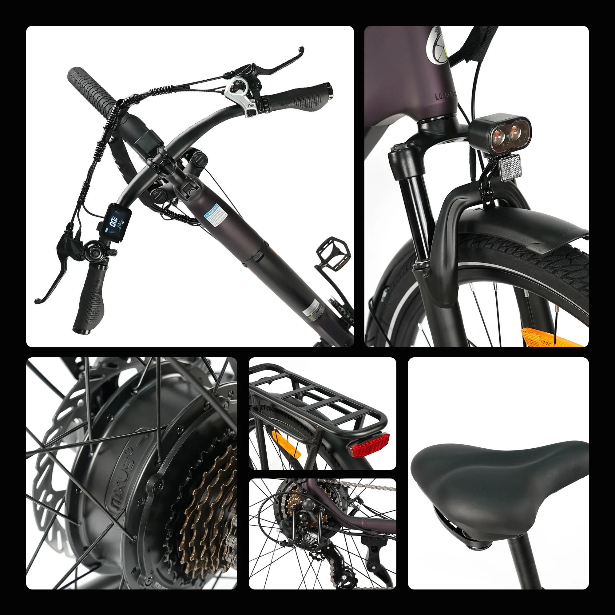 C3SE 28 Zoll 250W Motor 52Nm 120km Reichweite Elektrofahrrad 18Ah 80-120 km ebike - Image 17
