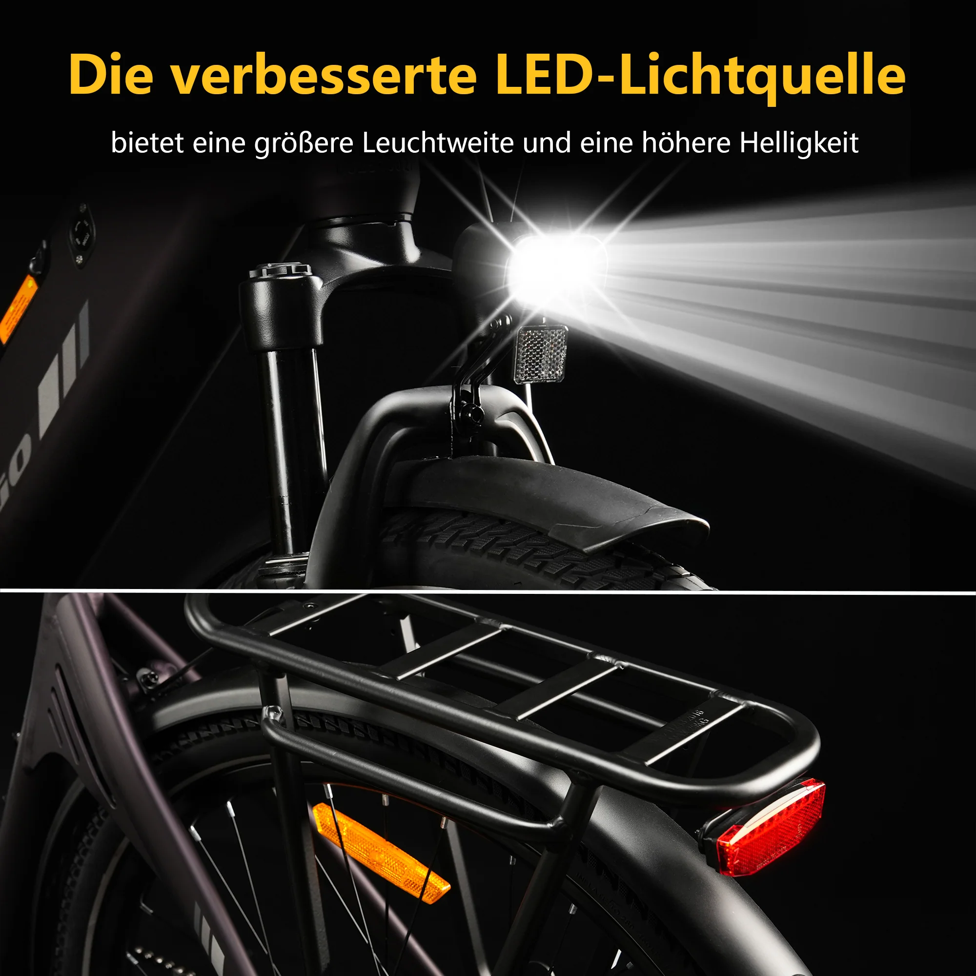 C3SE 28 Zoll 250W Motor 52Nm 120km Reichweite Elektrofahrrad 18Ah 80-120 km ebike - Image 23