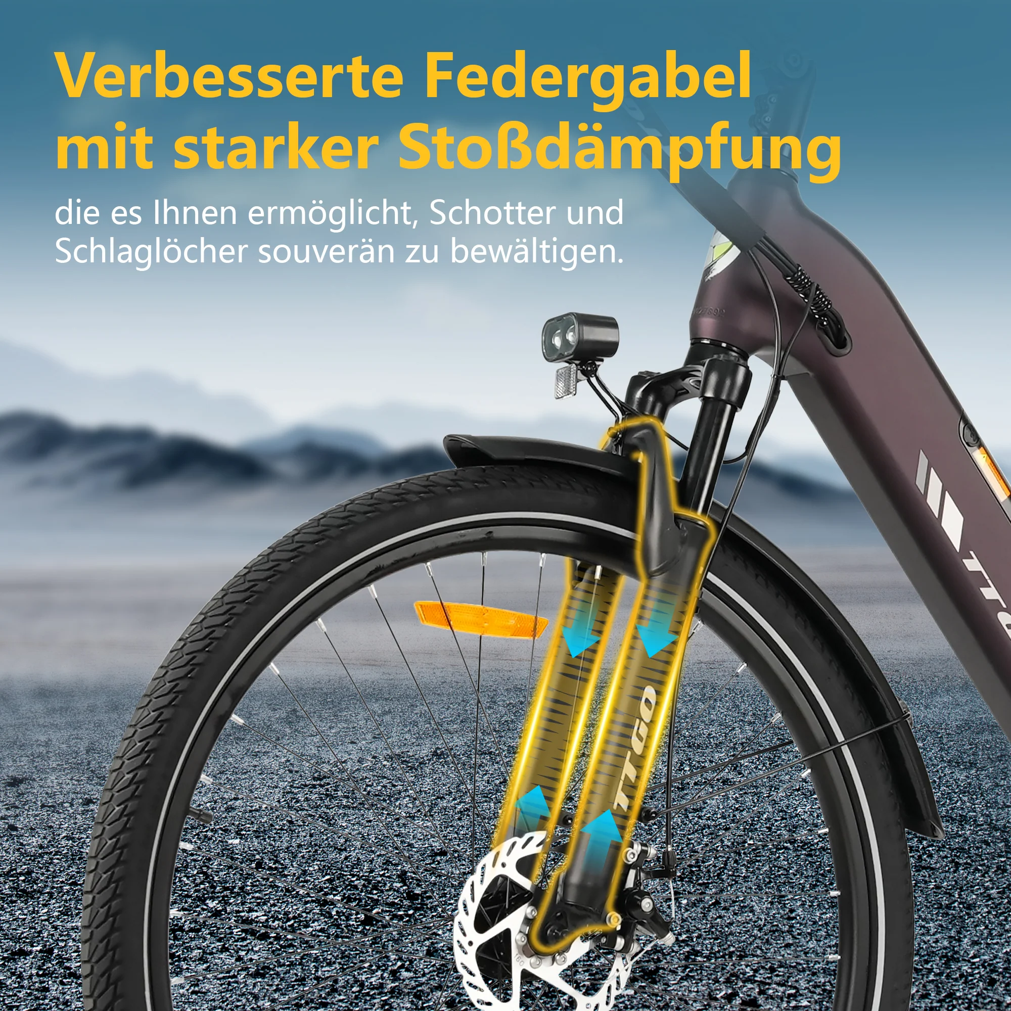 C3SE 28 Zoll 250W Motor 52Nm 120km Reichweite Elektrofahrrad 18Ah 80-120 km ebike - Image 26