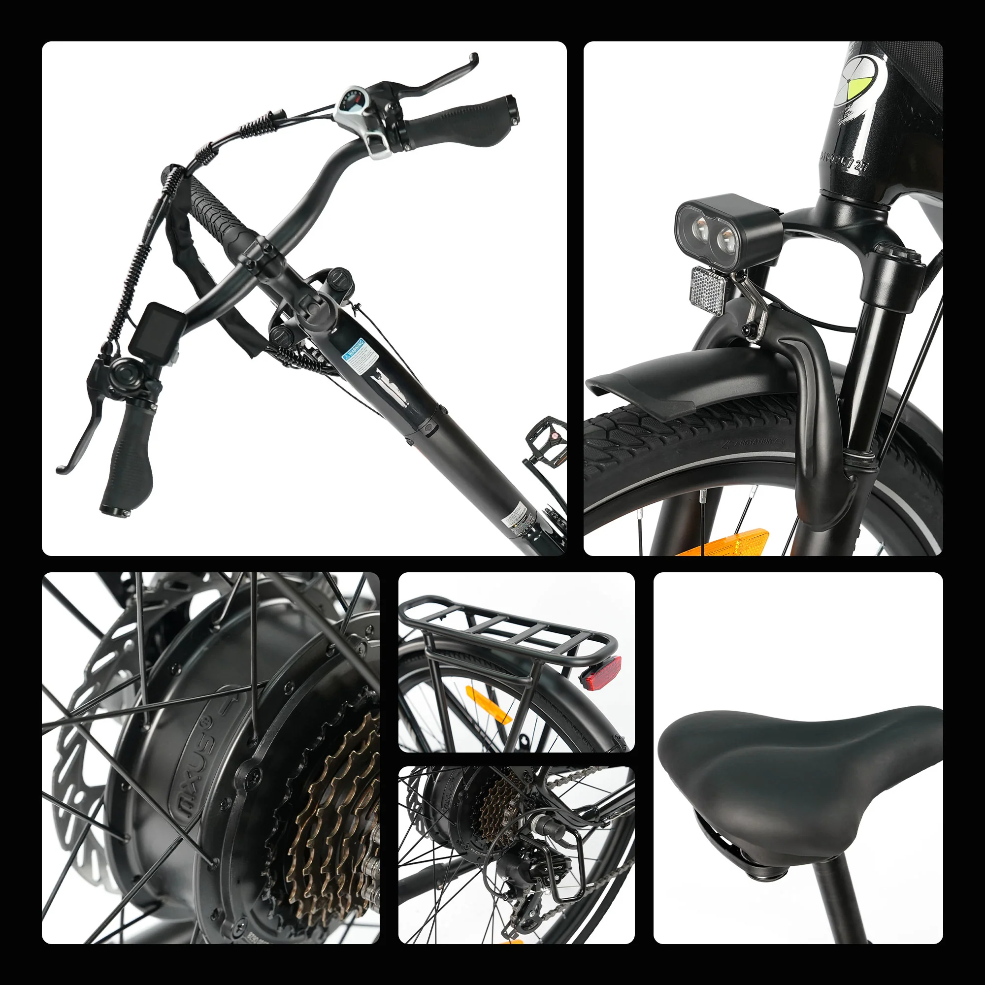 C3SE 28 Zoll 250W Motor 52Nm 120km Reichweite Elektrofahrrad 18Ah 80-120 km ebike - Image 27