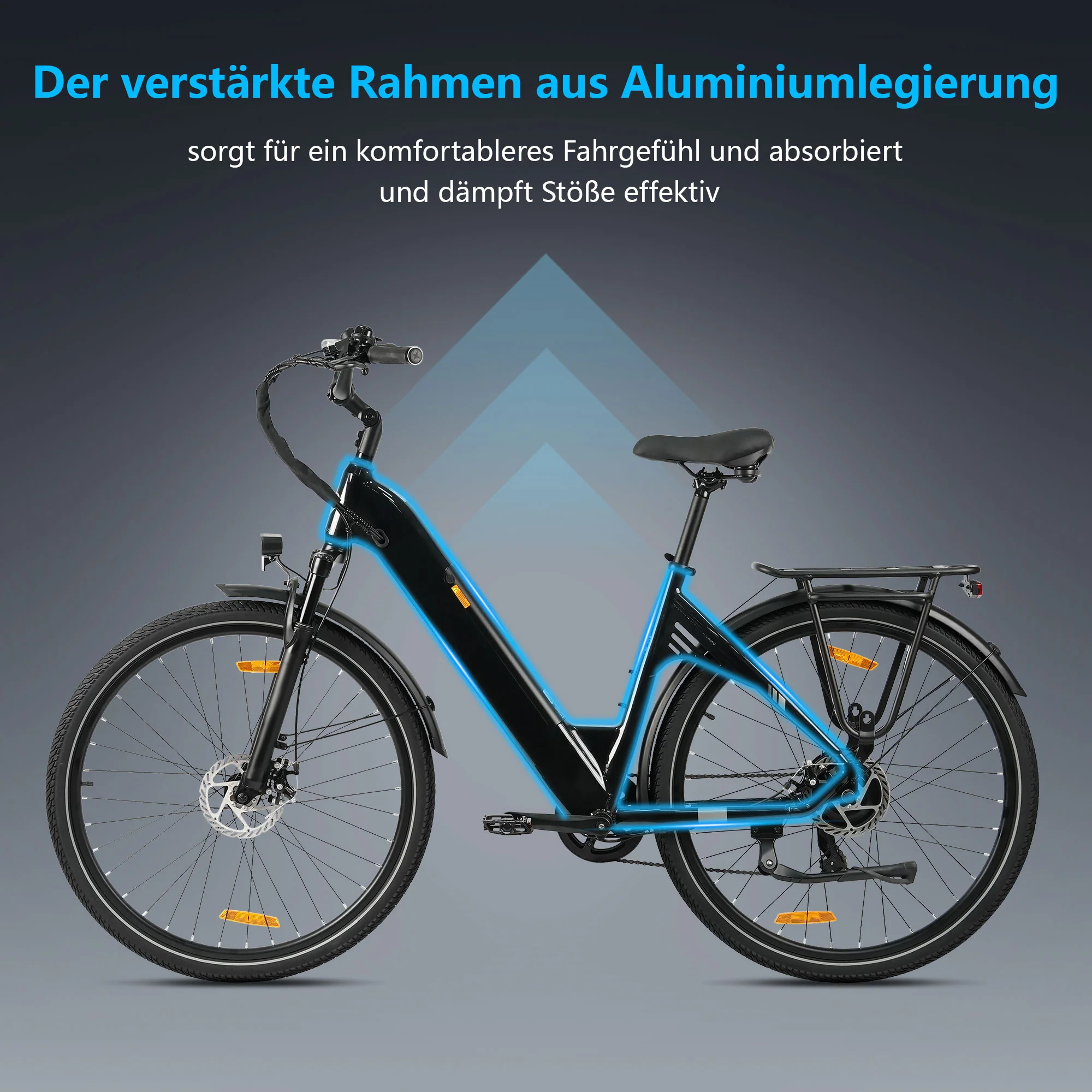 C3SE 28 Zoll 250W Motor 52Nm 120km Reichweite Elektrofahrrad 18Ah 80-120 km ebike - Image 30