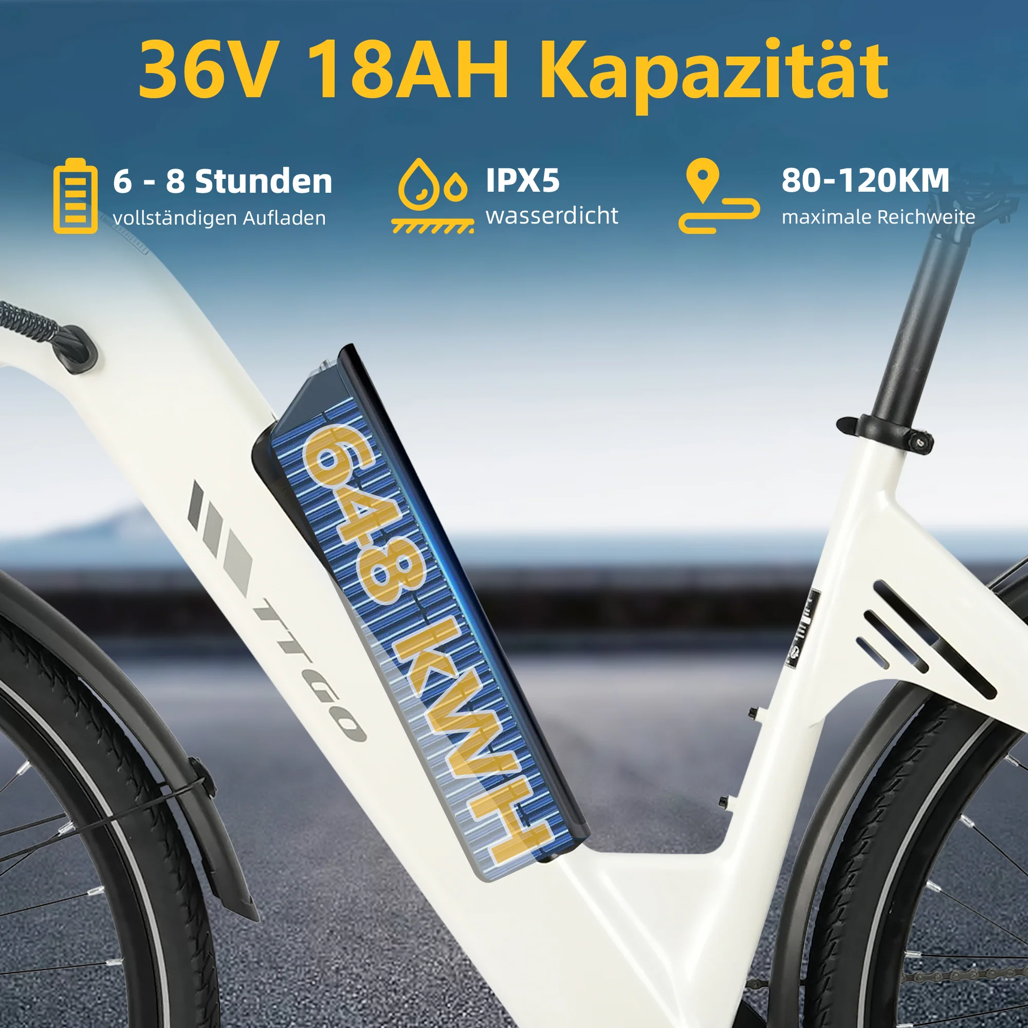 C3SE 28 Zoll 250W Motor 52Nm 120km Reichweite Elektrofahrrad 18Ah 80-120 km ebike - Image 39