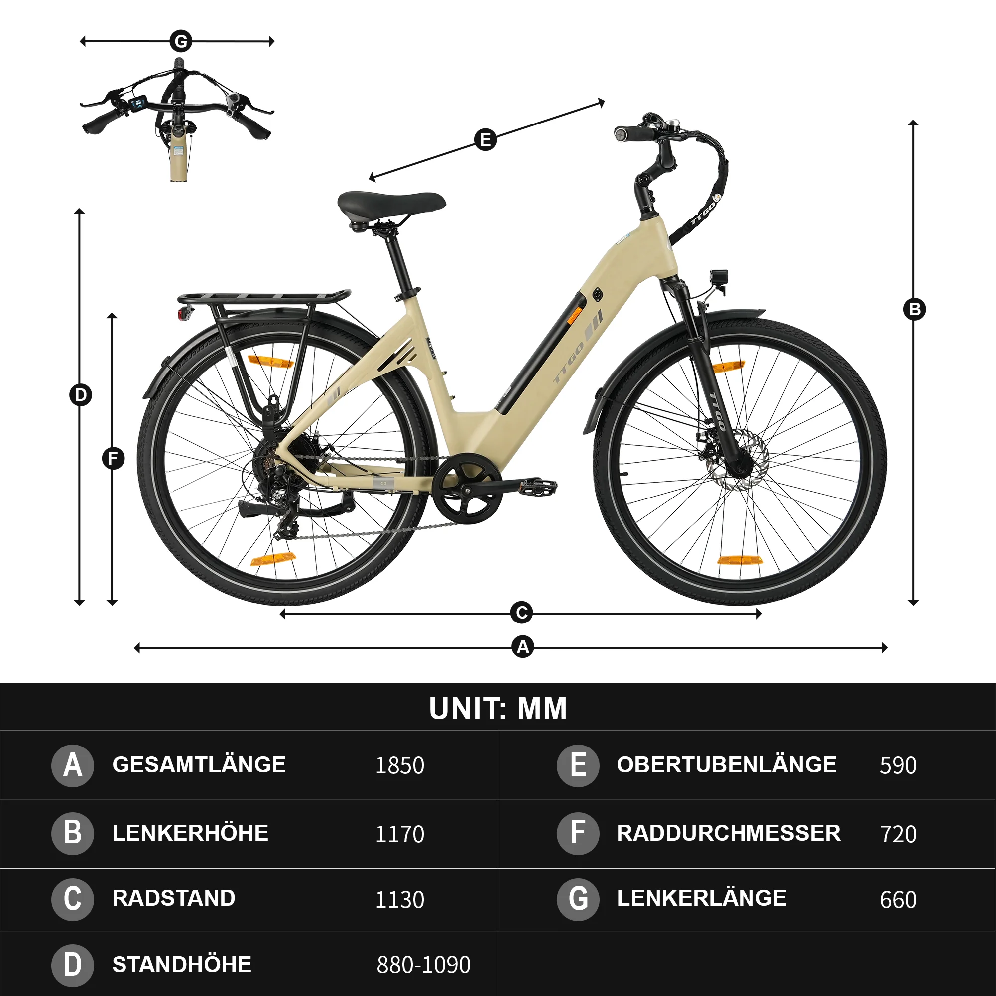 C3SE 28 Zoll 250W Motor 52Nm 120km Reichweite Elektrofahrrad 18Ah 80-120 km ebike - Image 6