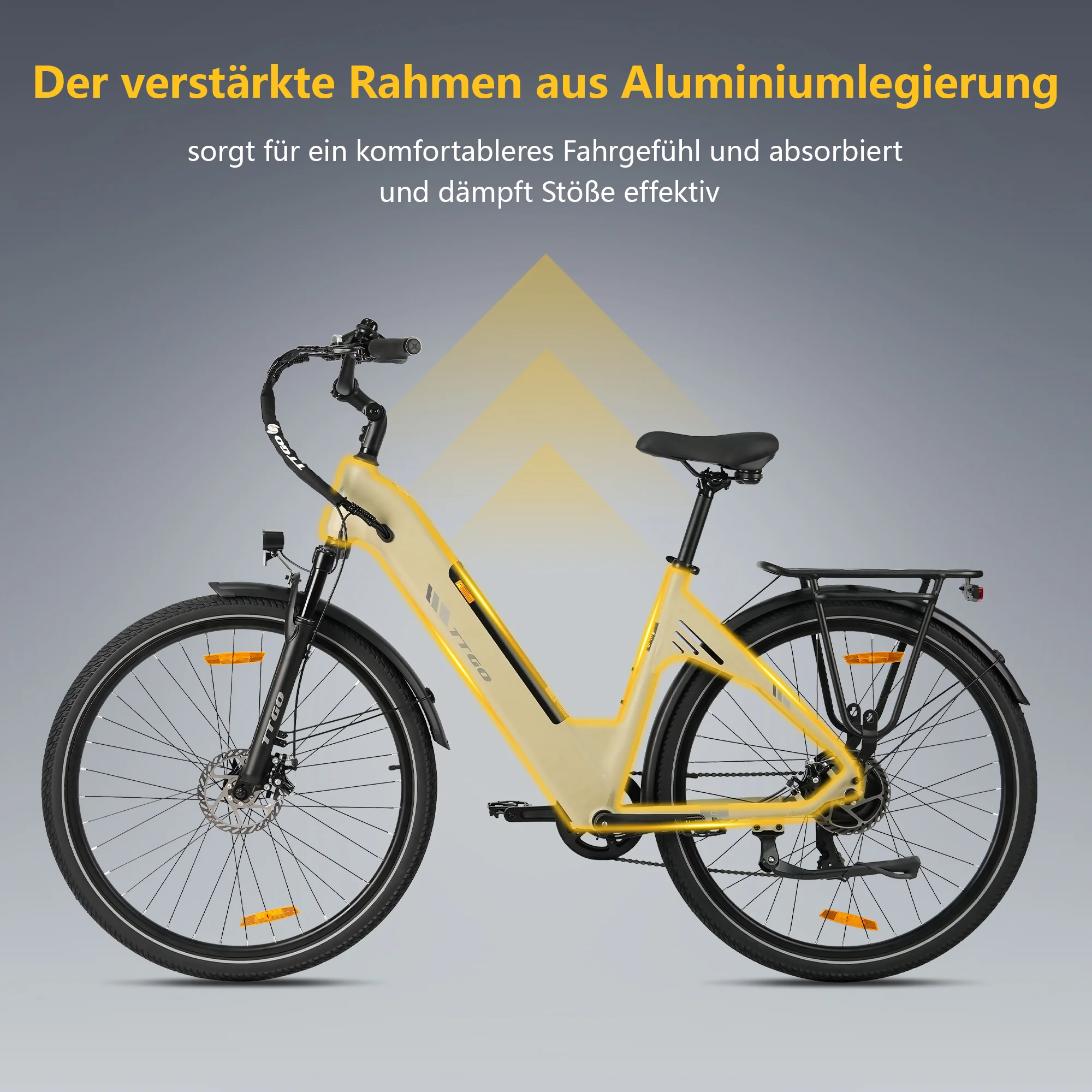 C3SE 28 Zoll 250W Motor 52Nm 120km Reichweite Elektrofahrrad 18Ah 80-120 km ebike - Image 9