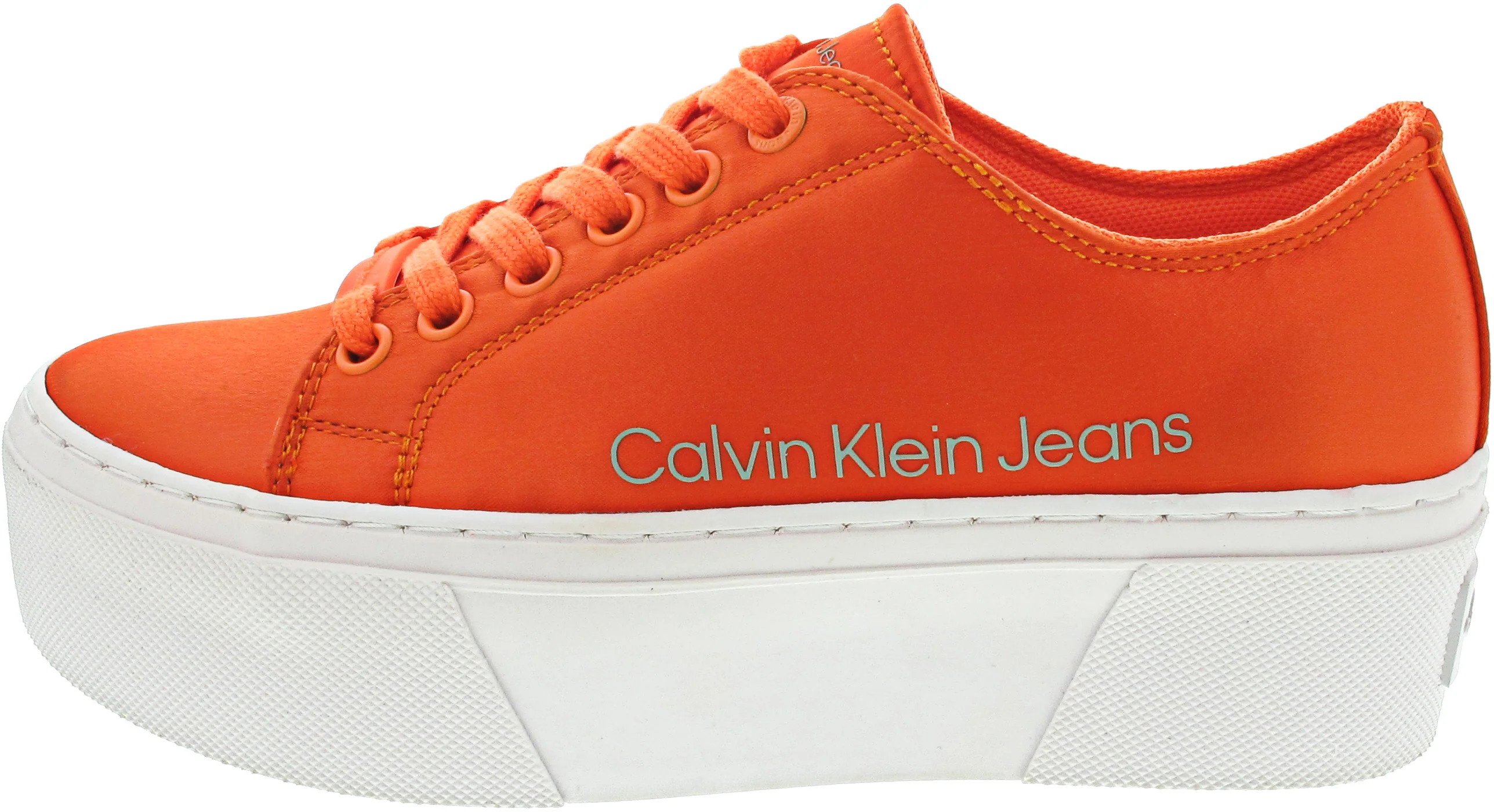 Calvin Klein Flatform+ Cupsole Satin Sneaker Rot - Image 3