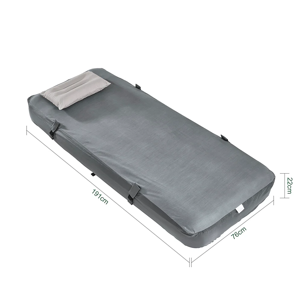 Campingzelt mit Bettgestell und Luftmatratze Light Gray 193.5x86x160cm Funktional OGS32-II-HG-TP - Image 6