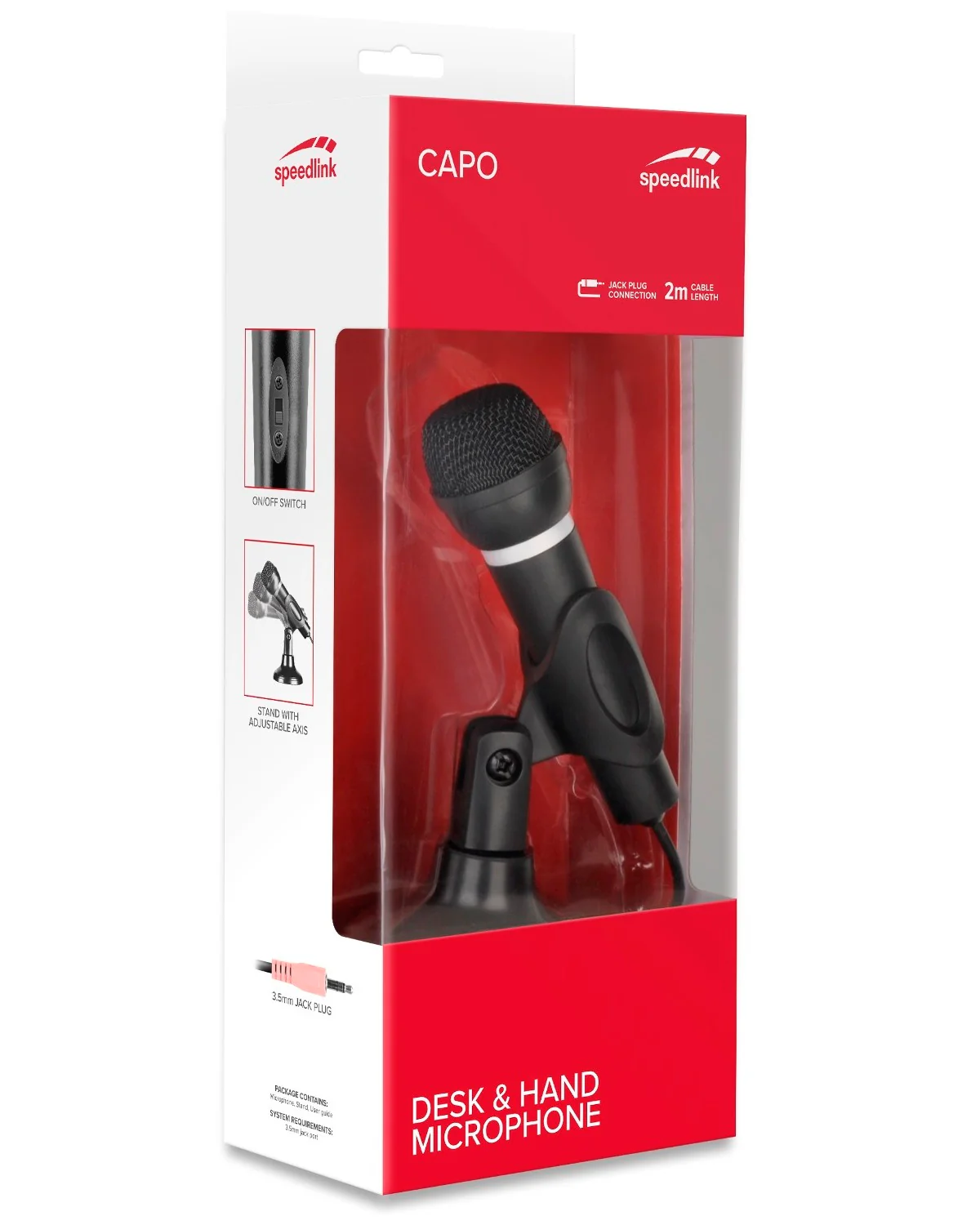 CAPO Tisch- und Hand-Mikrofon 3,5mm Klinke - Image 6