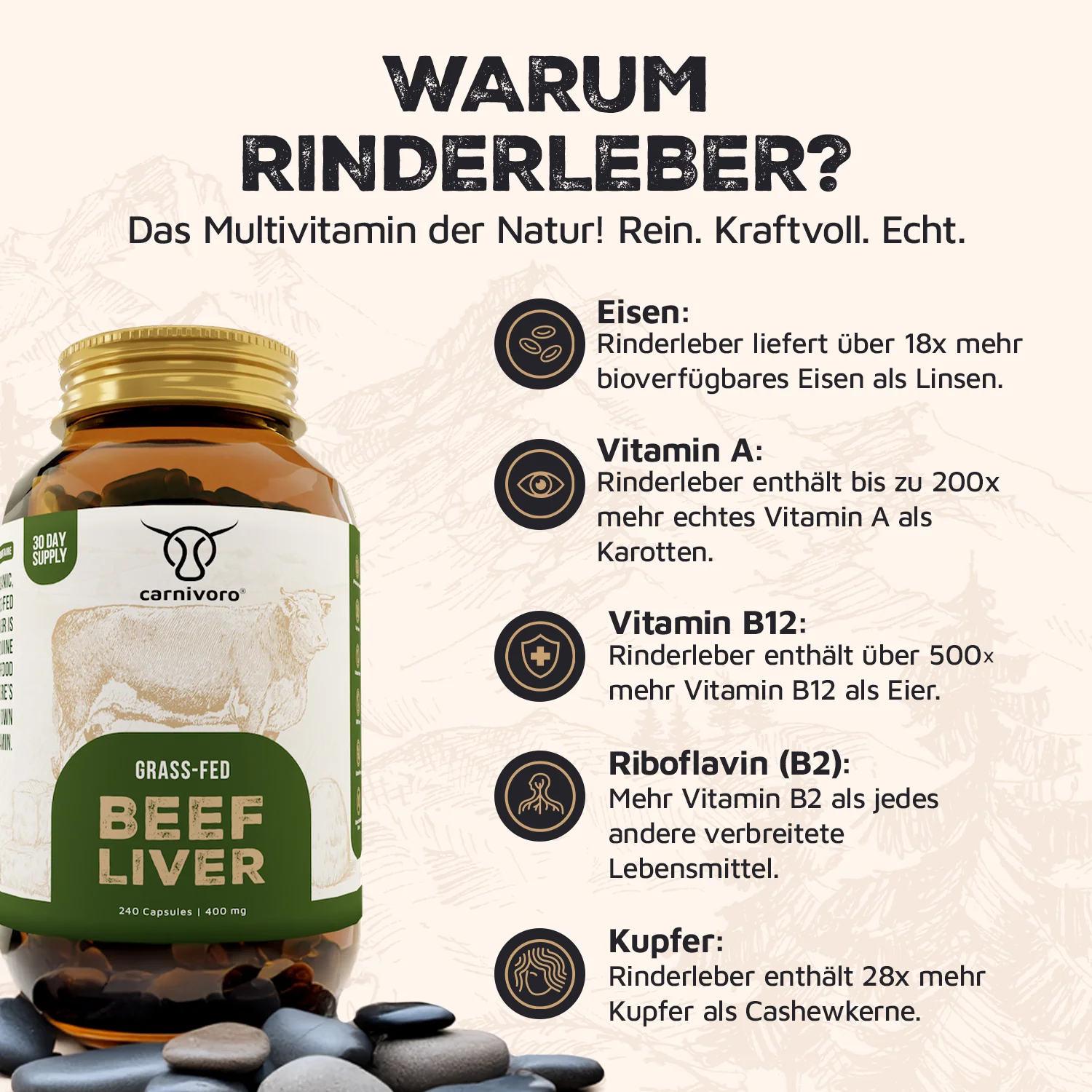 carnivoro® Rinderleber Kapseln - Image 3