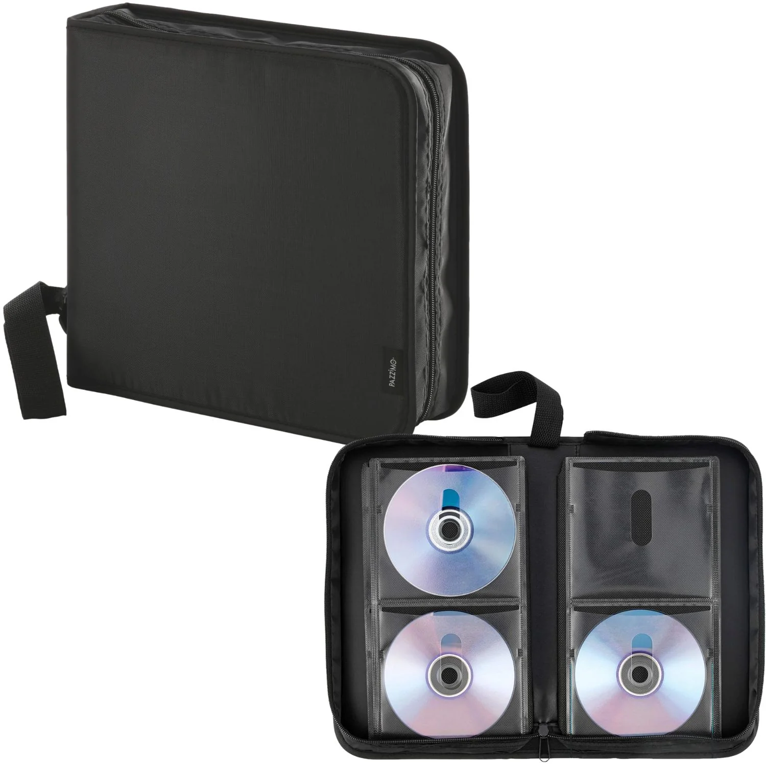 CD-/DVD-/Blu-Ray Wallet Tasche 208 Schwarz