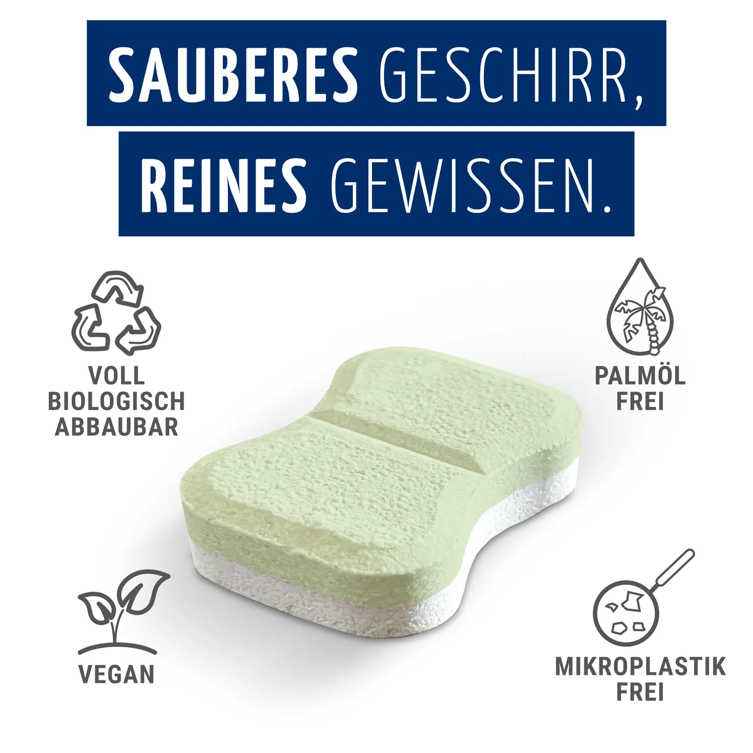 claro Multi Geschirrspül-Tabs - 90 Spülmaschinen-Tabs - phosphatfrei, umweltfreundlich und vegan - Image 8