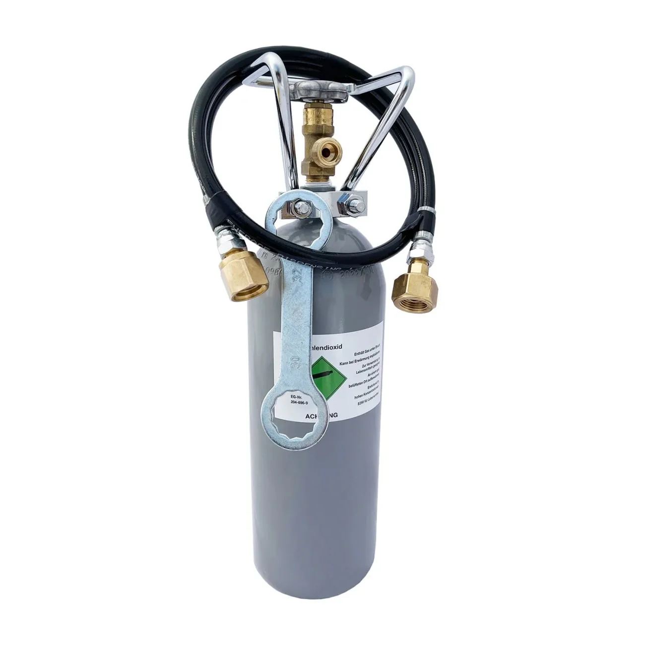 CO2 Komplettset für Sodastream & Wassersprudler – Flasche, Schlauch, Schlüssel