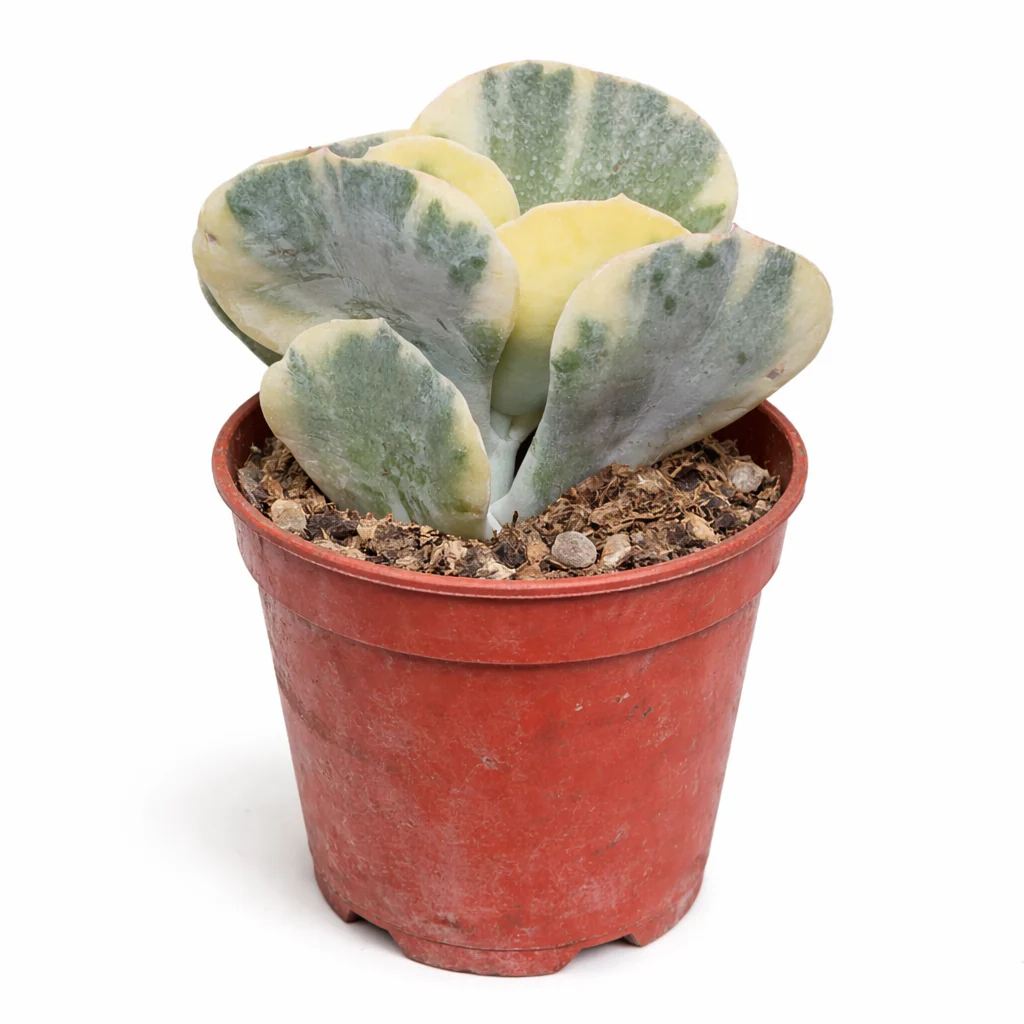 Cotyledeon orbiculata undulata variegata - seltene Sukkulente - Rarität - 6,5cm Topf - 15cm hoch - Image 2