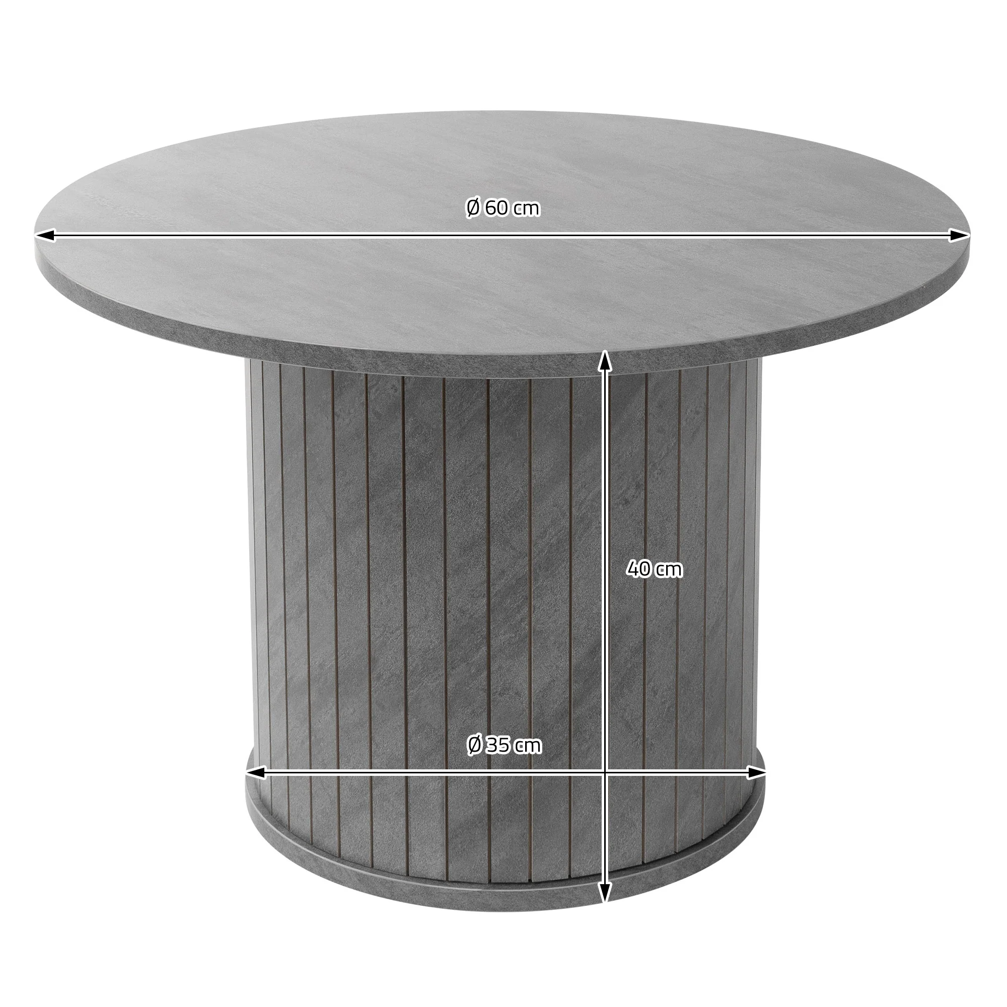Couchtisch rund mit überstehender Tischplatte, moderner Stil - Image 17