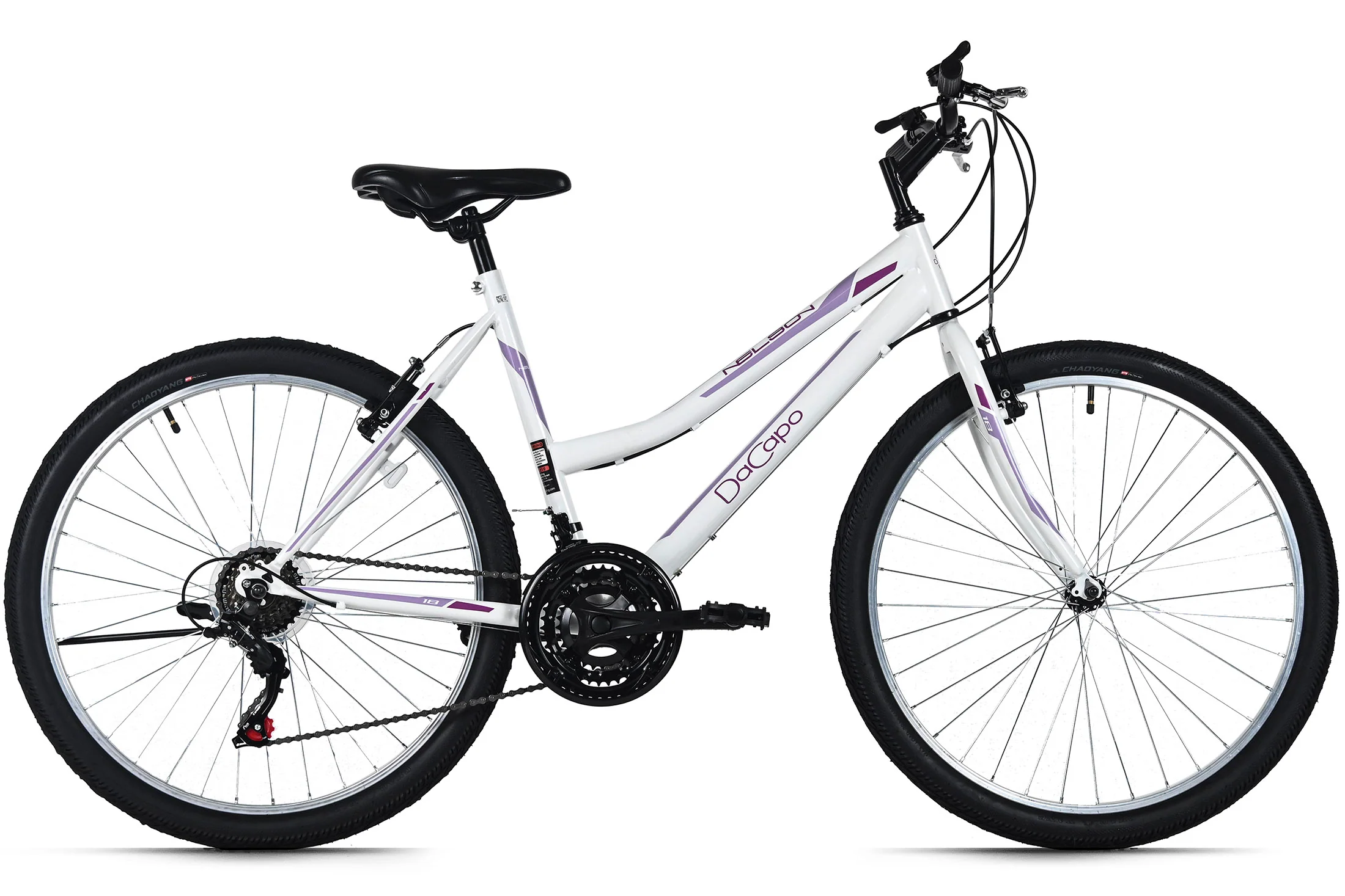 DaCapo Damen-Mountainbike 26'' Nelson Weiß 18 Gänge RH 48 cm