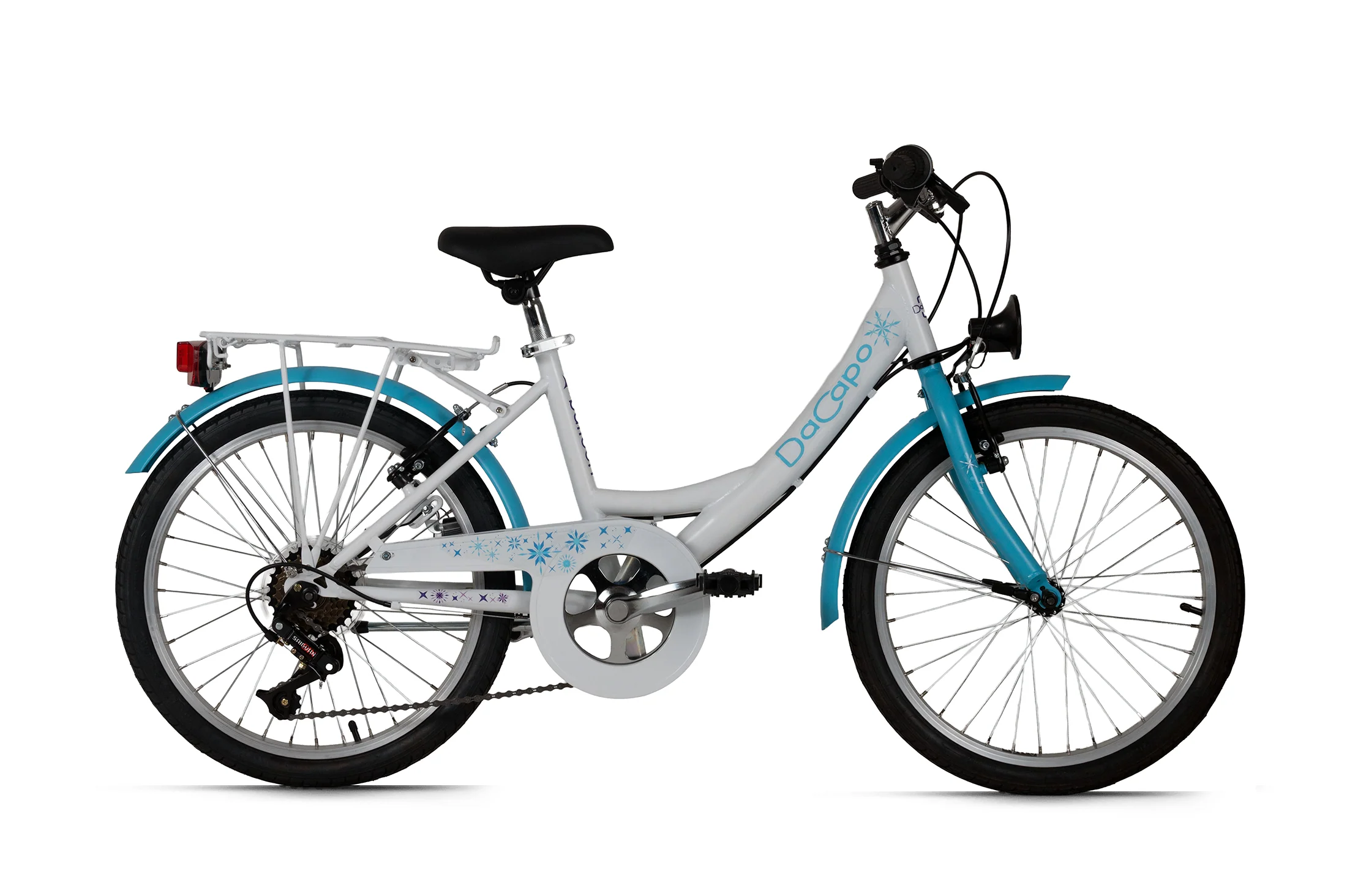 DaCapo Kinderfahrrad 20'' Balloon blau 6 Gänge RH 34 cm