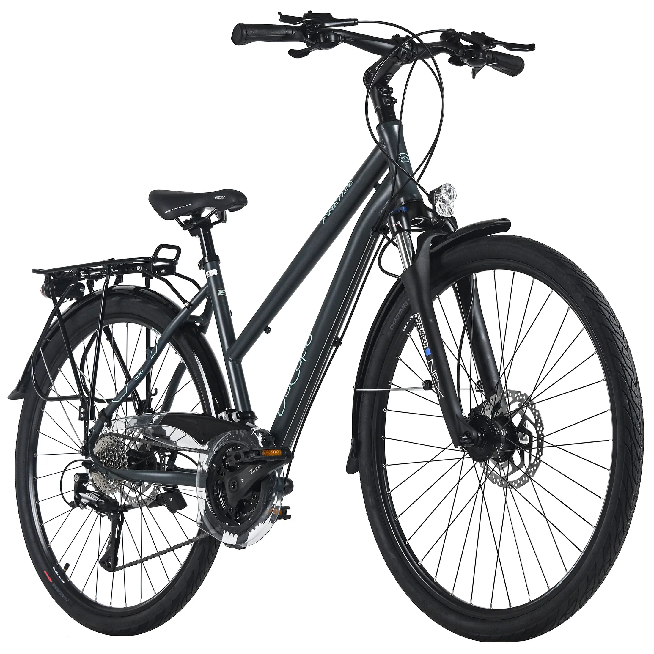 DaCapo Trekkingrad Damen 28'' Firenze 300 Anthrazit 24 Gänge RH 48 cm Hydraulische Scheibenbremsen - Image 2