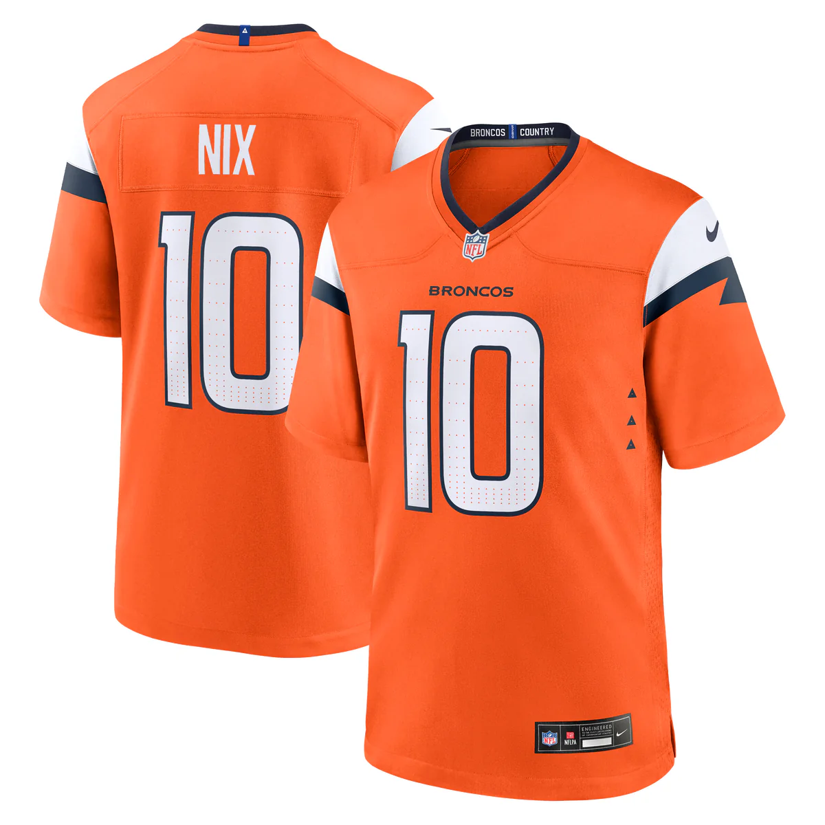 Denver Broncos Nike NFL Home Game Jersey Nix 10 - Image 3