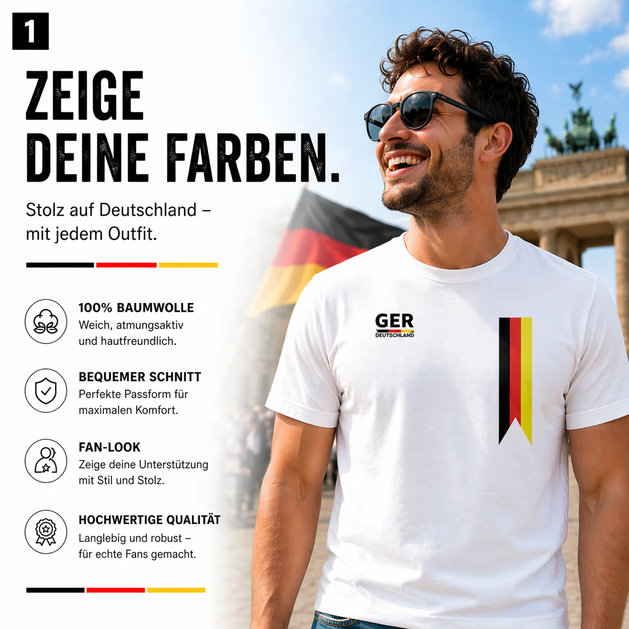 Deutschland Trikot WM 2026 - T-Shirt Herren & Damen - Weltmeisterschaft Shirt mit Flagge - Image 24