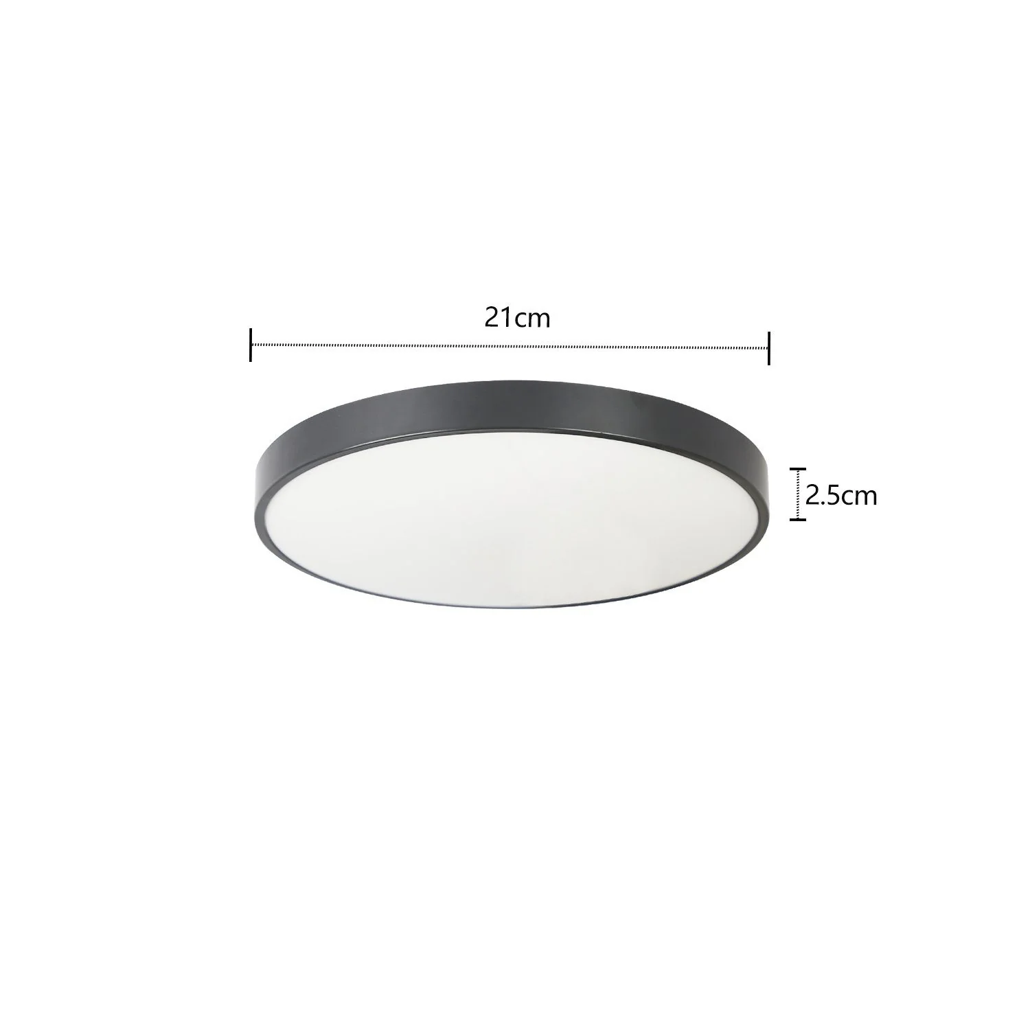 Dimmbare LED Deckenleuchte Design Ring Milky Way 50W in Weiß - Image 7