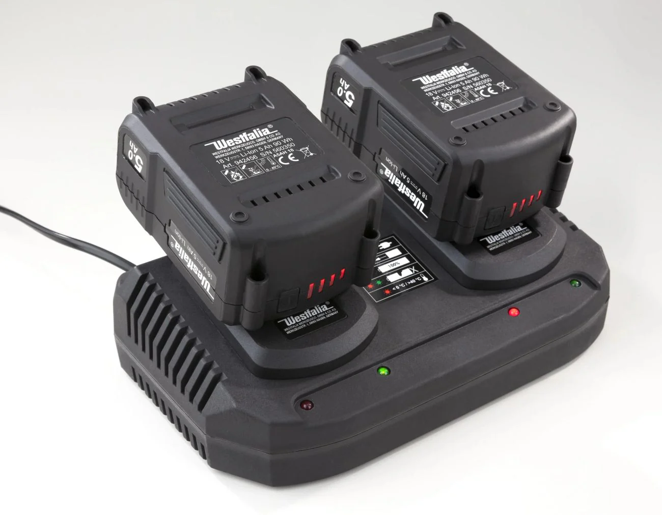 Doppel-Schnellladegerät 18 V für Li-Ion Akkus - Image 3