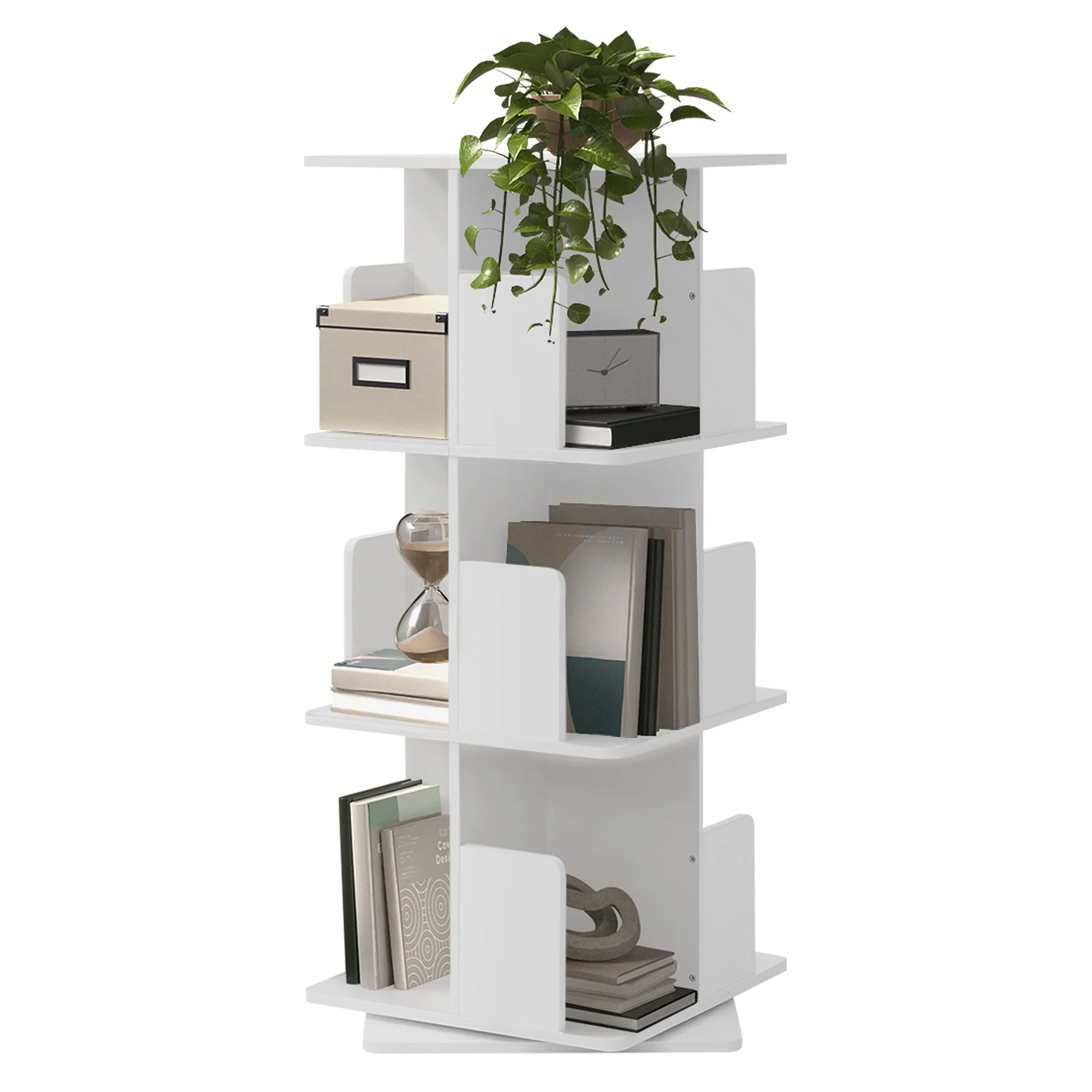 Drehbares Bücherregal Kinder, 12 Fächer, 40x94x40 cm, freistehend, 360 Grad Drehung - Image 26