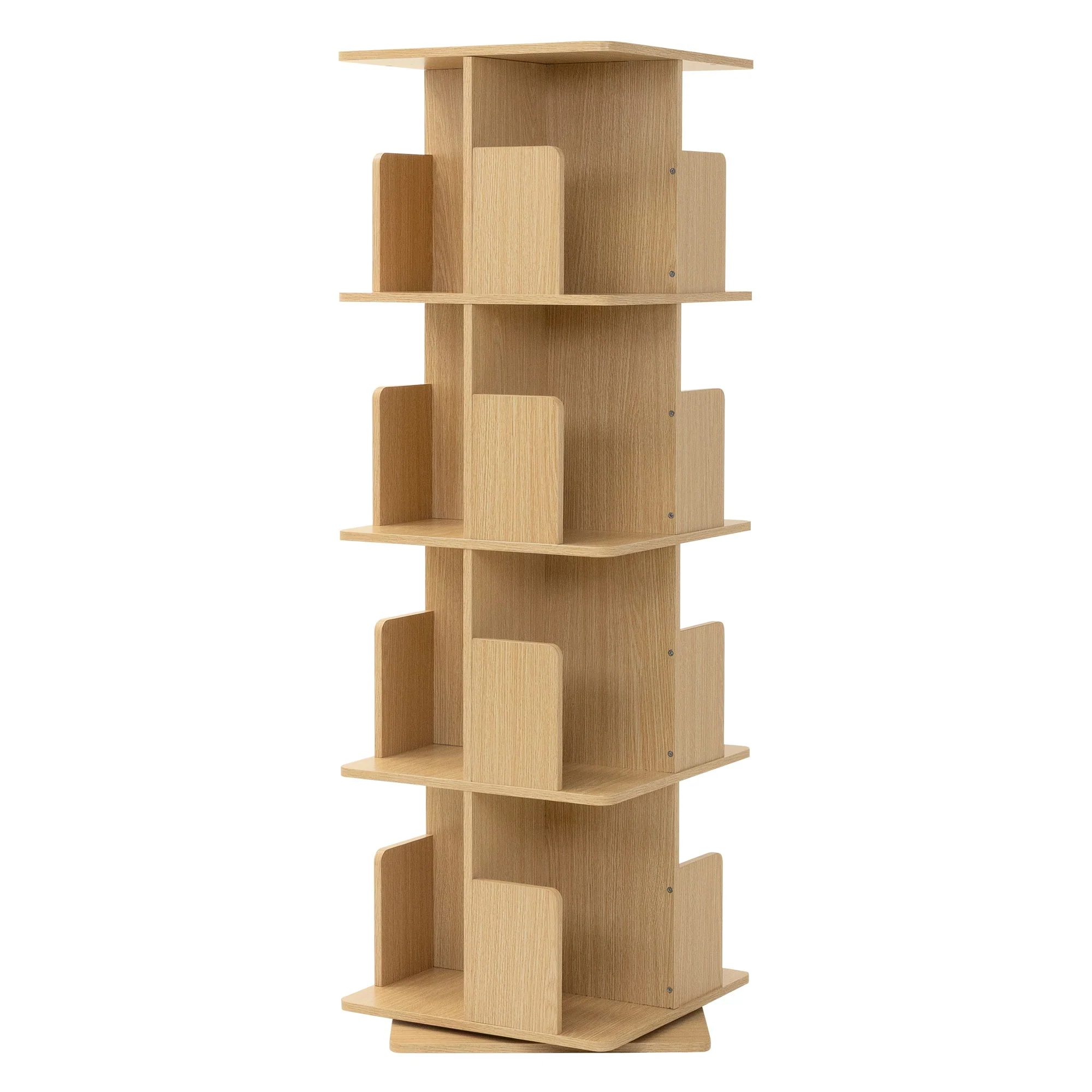 Drehbares Bücherregal Kinder, 12 Fächer, 40x94x40 cm, freistehend, 360 Grad Drehung - Image 4