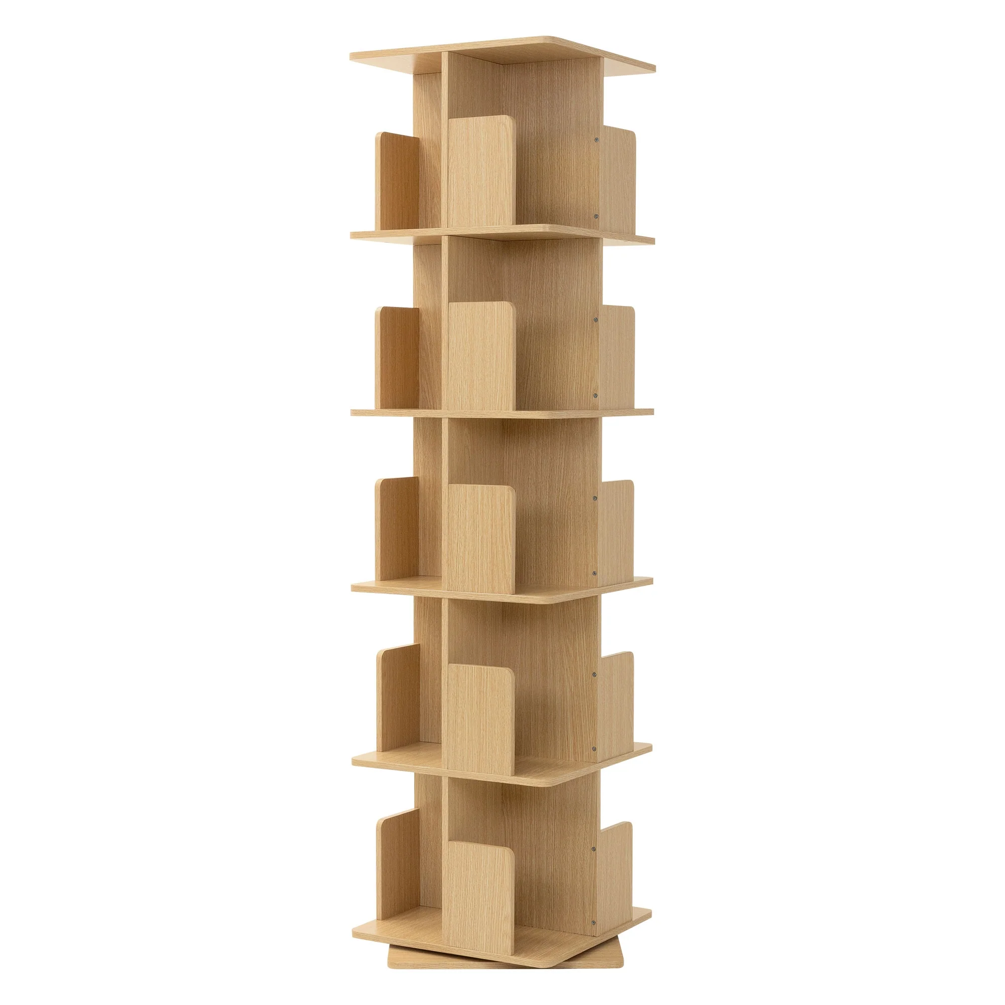 Drehbares Bücherregal Kinder, 12 Fächer, 40x94x40 cm, freistehend, 360 Grad Drehung - Image 5