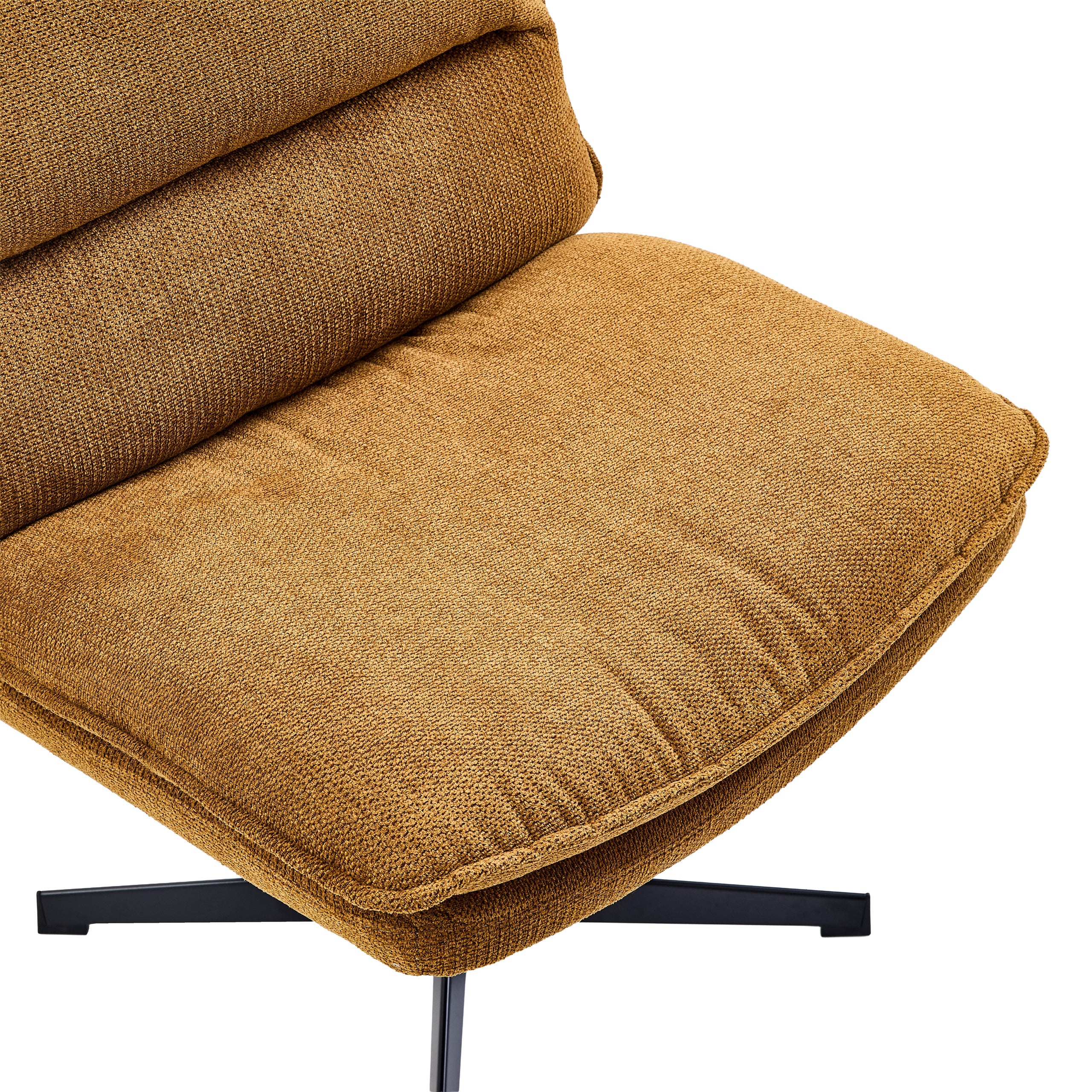 Drehstuhl Schneidersitz / Loungesessel Criss Cross 20 Stoff hellgrau hjh LIVING - Image 38